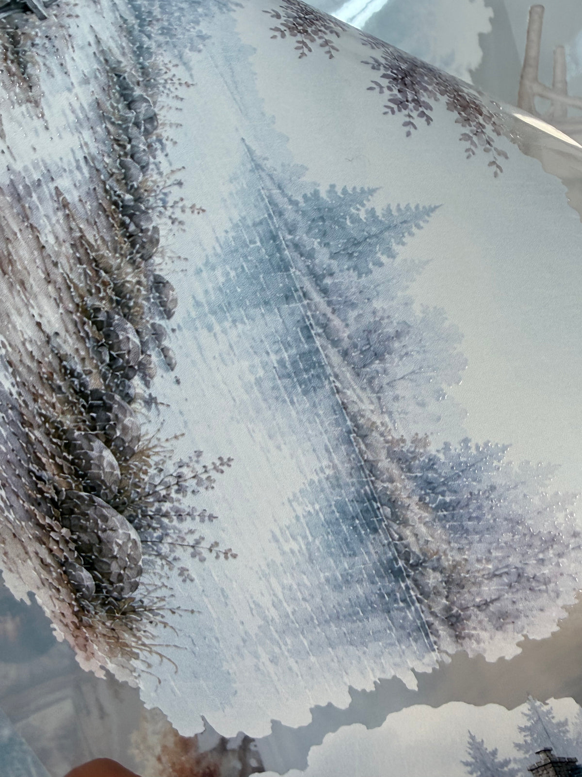 Soft and Rainy Harvest Landscape PET 3D raised tape.