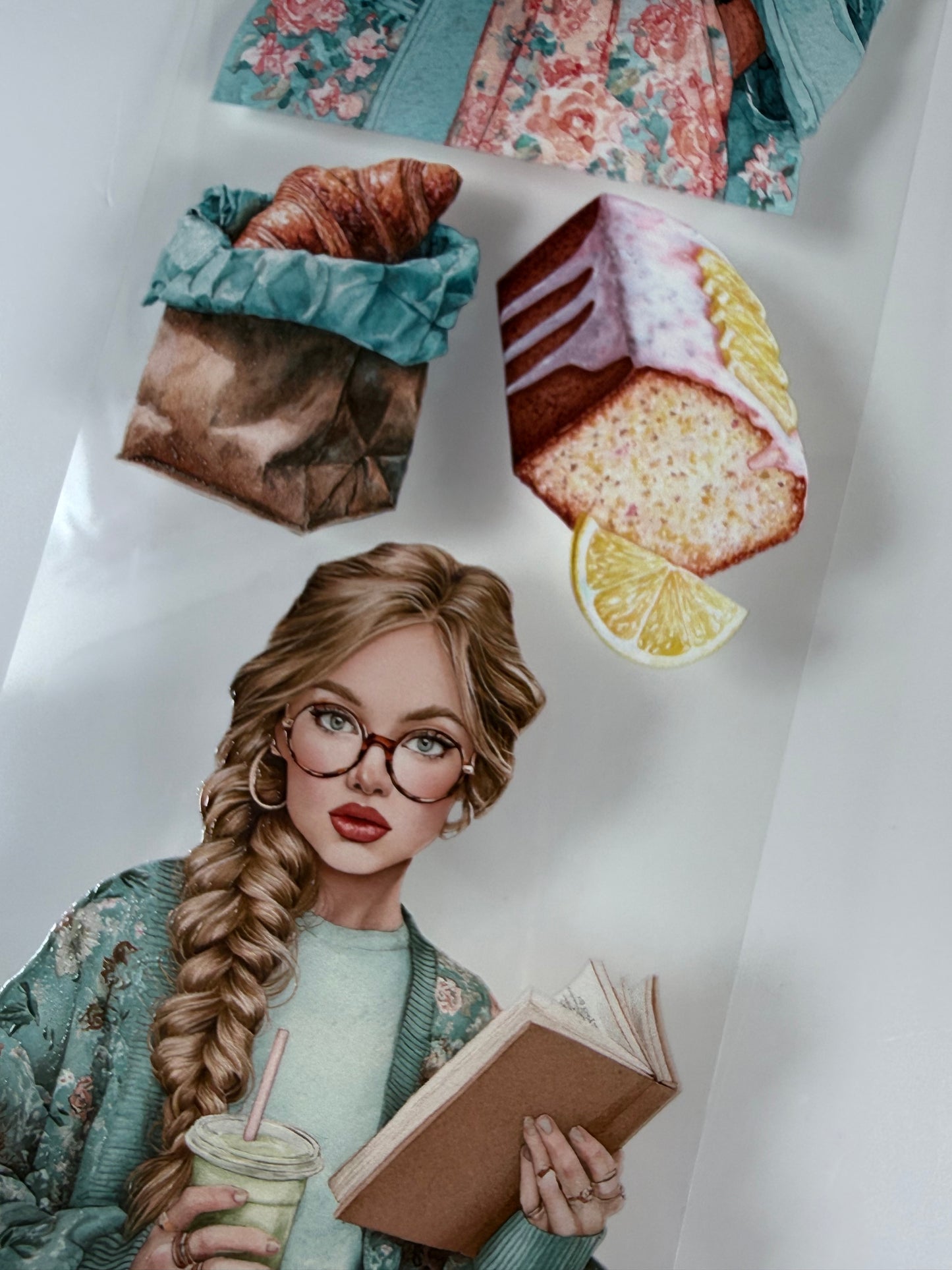 Spring coffee date and Soft garden brunch PET 3D raised tape
