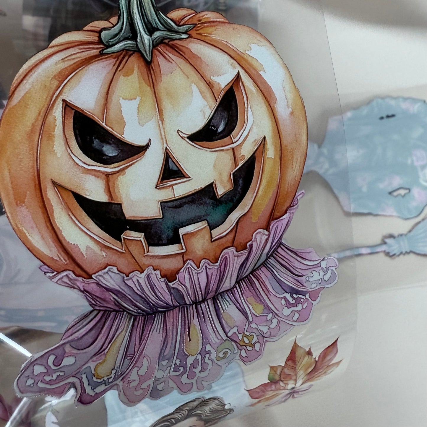 PET 3D raised Secrets of the Underworld and Halloween Mysteries tape,one roll fashion, junk journal, scrapbooking,bullet journal, card making.