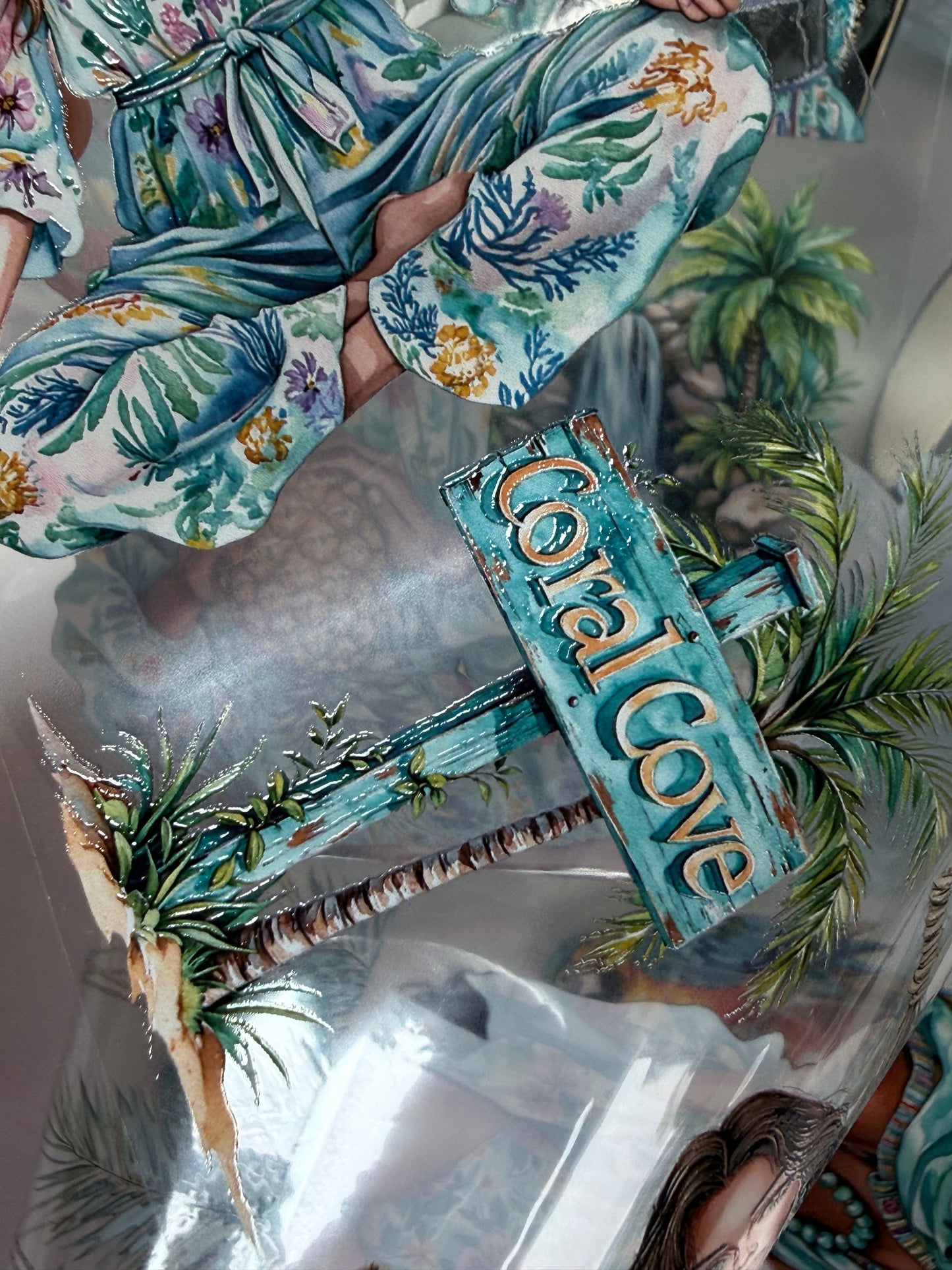Azure Escape and Seaside Siesta PET 3D raised tape