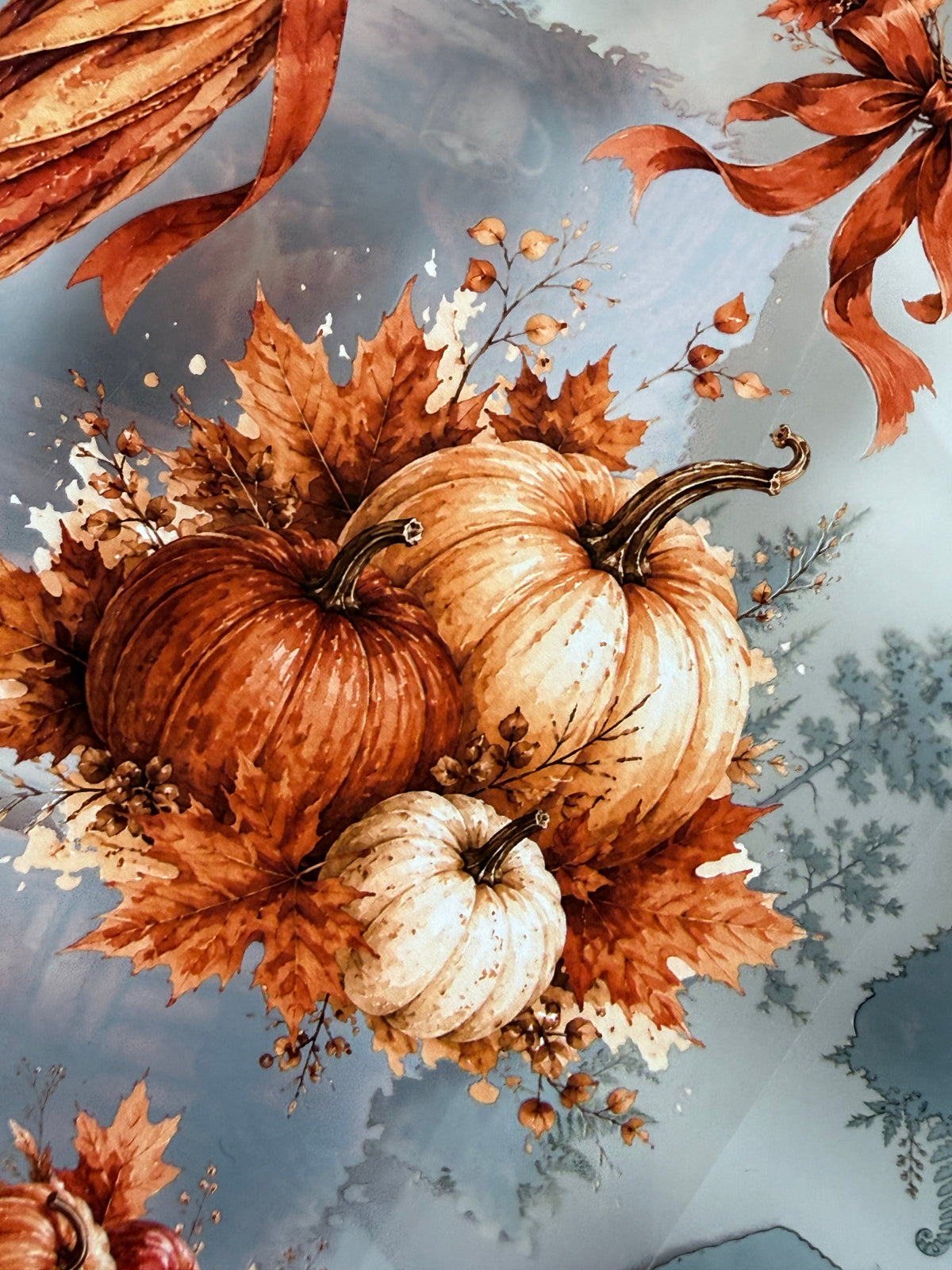 Forest and Amber autumn Landscape PET 3D raised tape.