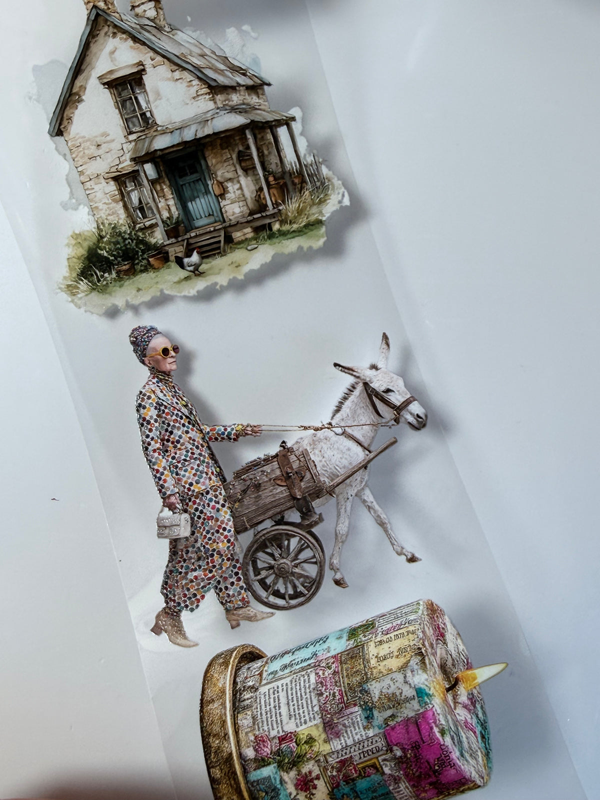 Beach, Delft  and Grandma ChroniclesPET 3D raised tape