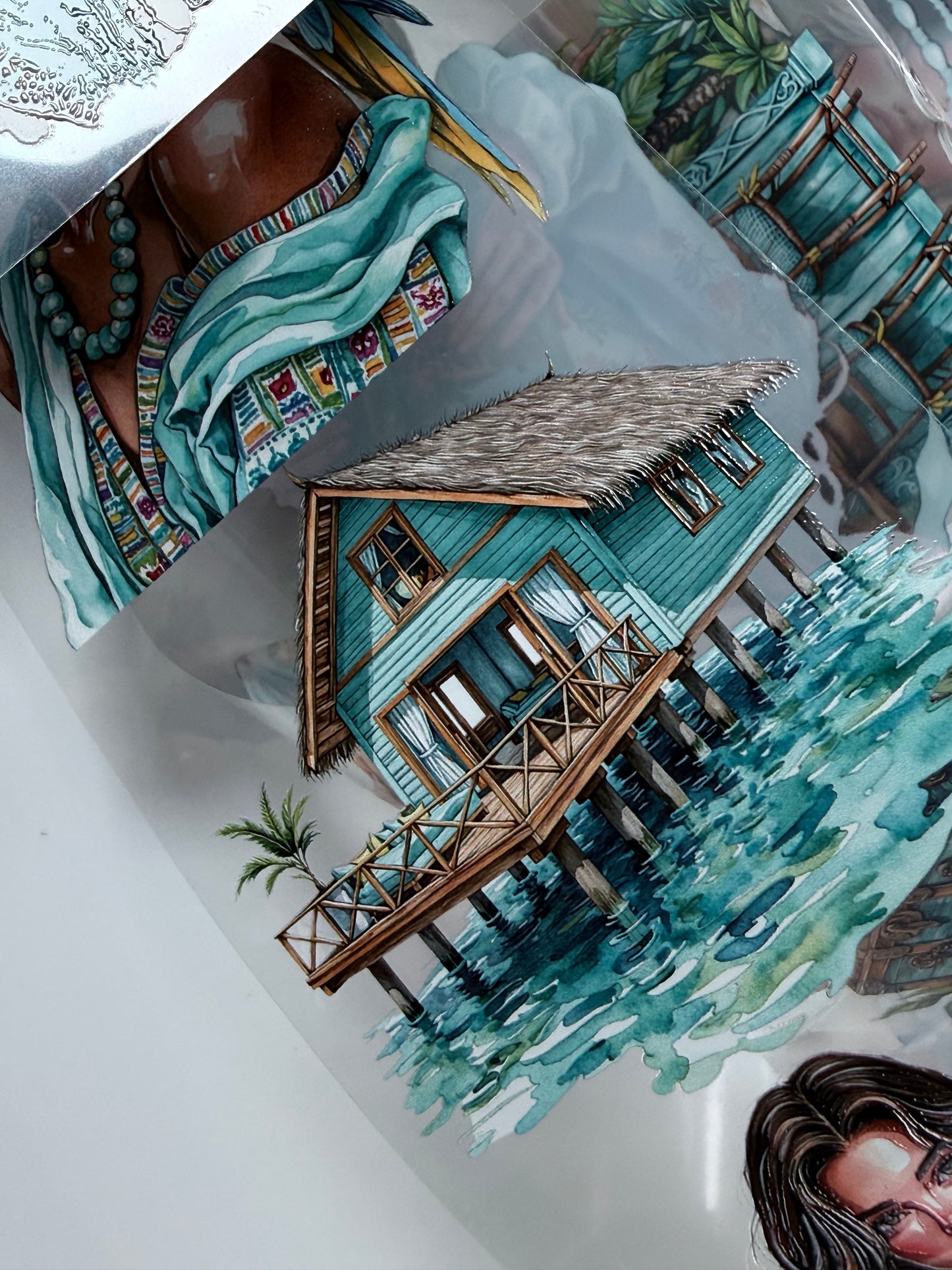 Azure Escape and Seaside Siesta PET 3D raised tape