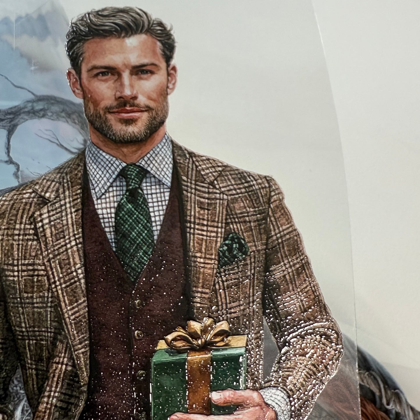 PET 3D raised Dark Academia Christmas and Winterwood Witch tape,one roll fashion, junk journal, scrapbooking,bullet journal, card making.