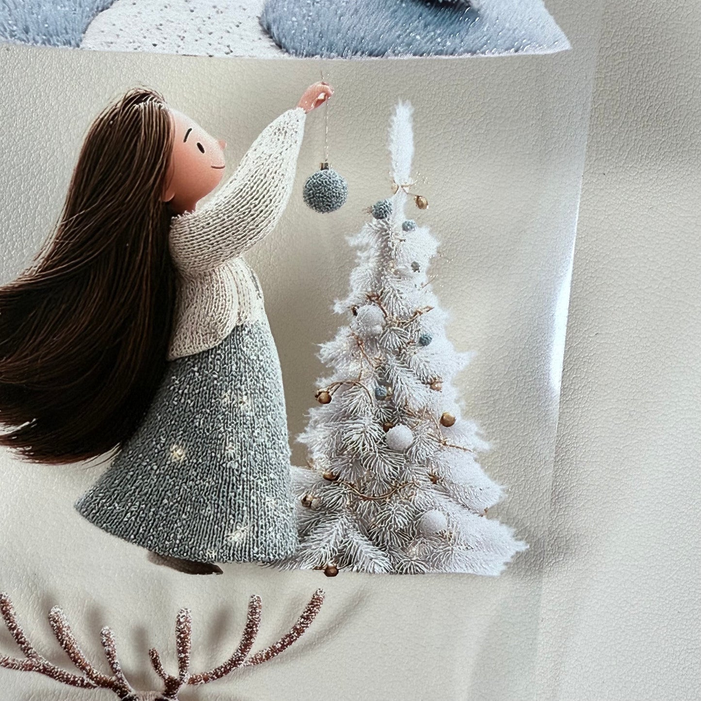 PET 3D raised Cozy Winter and Whimsical Fluffy Coffee tape,one roll fashion, junk journal, scrapbooking,bullet journal, card making.
