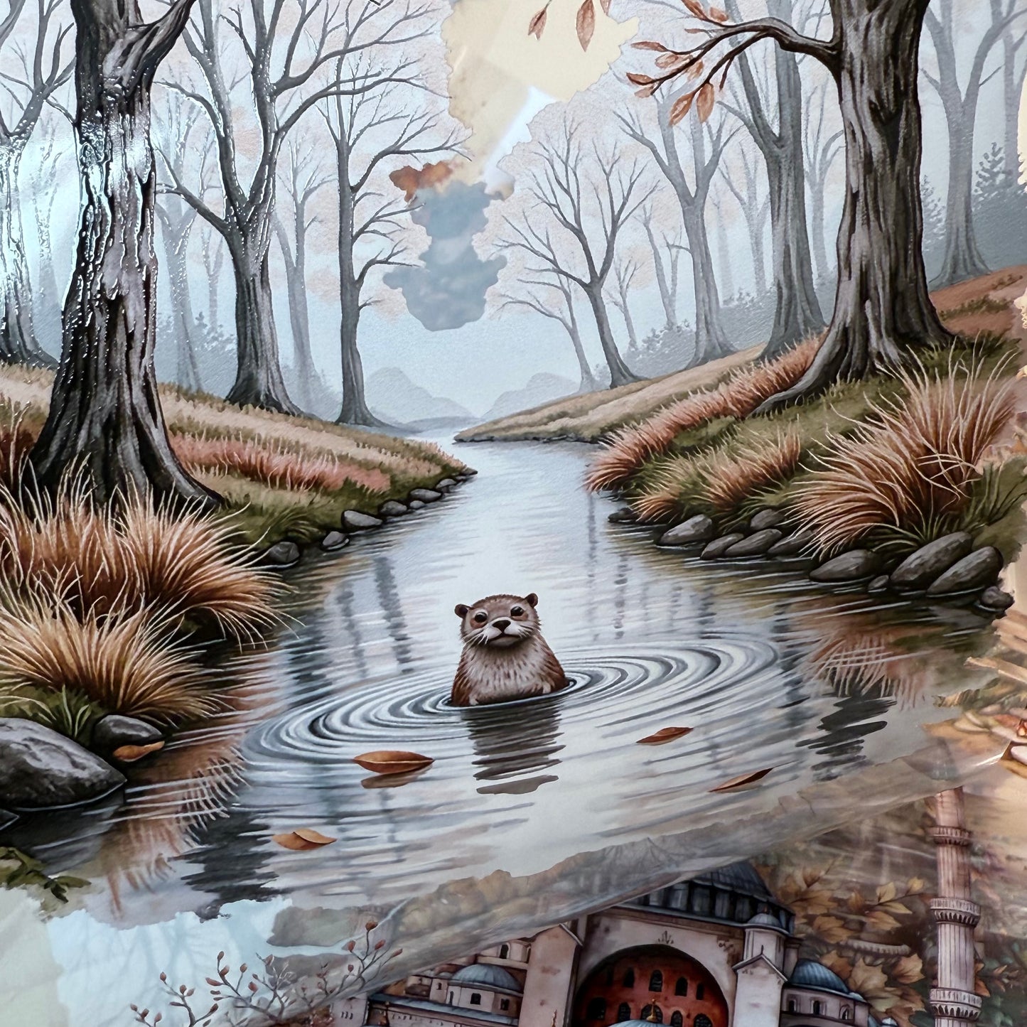 PET 3D raised Landscape6   tape,one roll fashion, junk journal, scrapbooking,bullet journal, card making.
