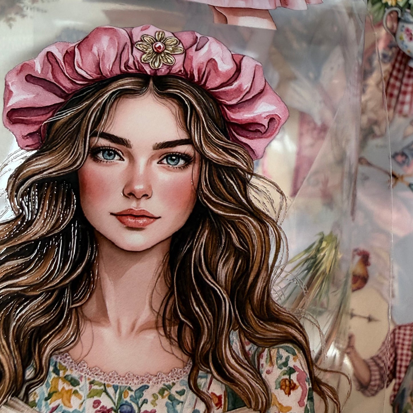Golden Pastures and Florentine Flourish PET 3D raised tape,one roll fashion, junk journal, scrapbooking,bullet journal, card making.