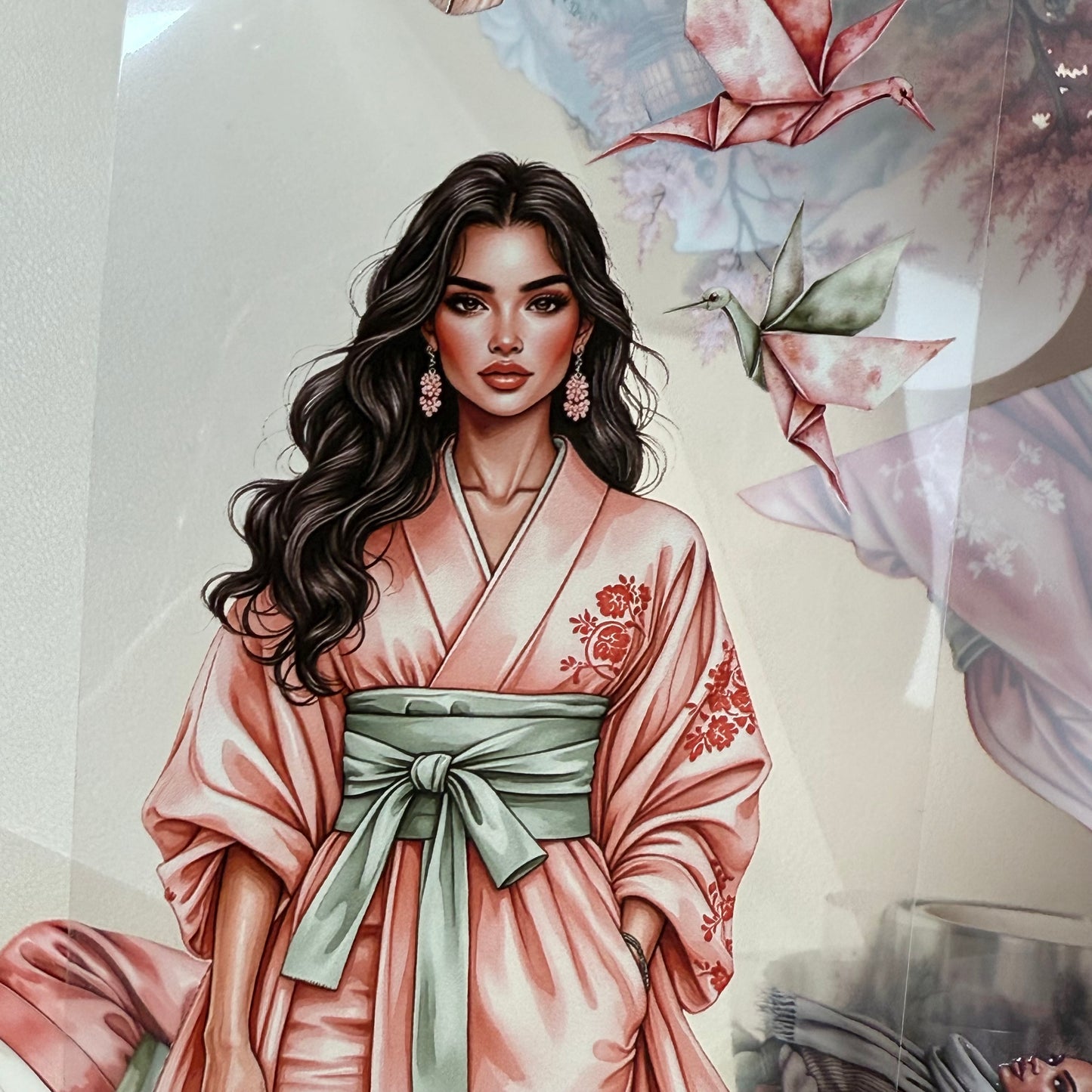 PET 3D raised Autumn Quiet Wanderlust and Autumn In Japan tape,one roll fashion, junk journal, scrapbooking,bullet journal, card making.