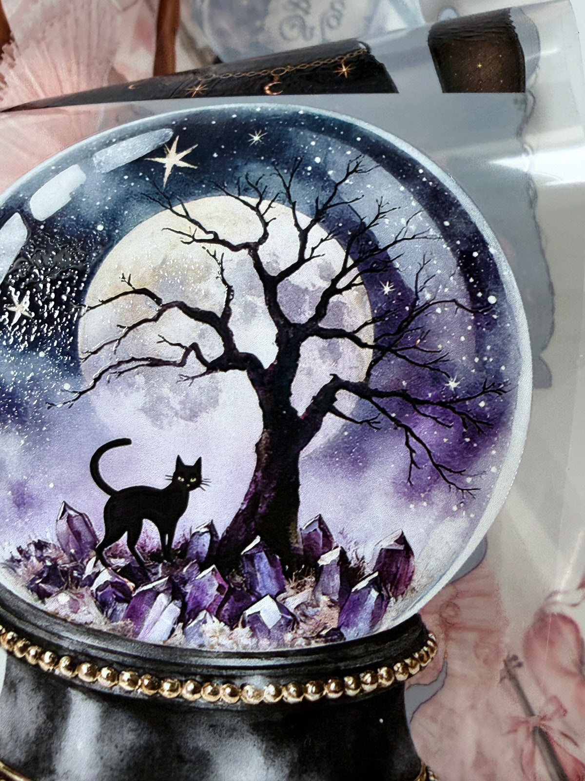 Amethyst Witch and Blush Ballerina PET 3D raised tape