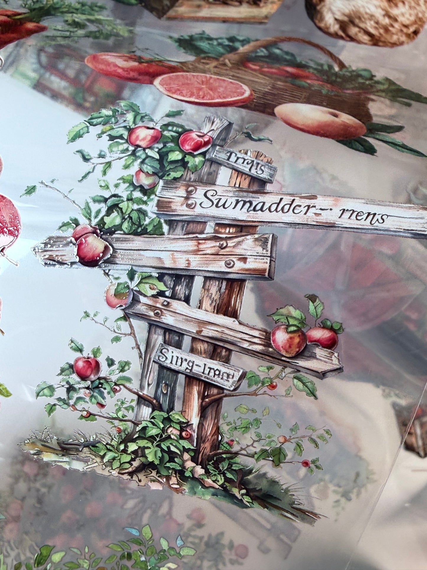 PET 3D raised Summer market Landscape tape