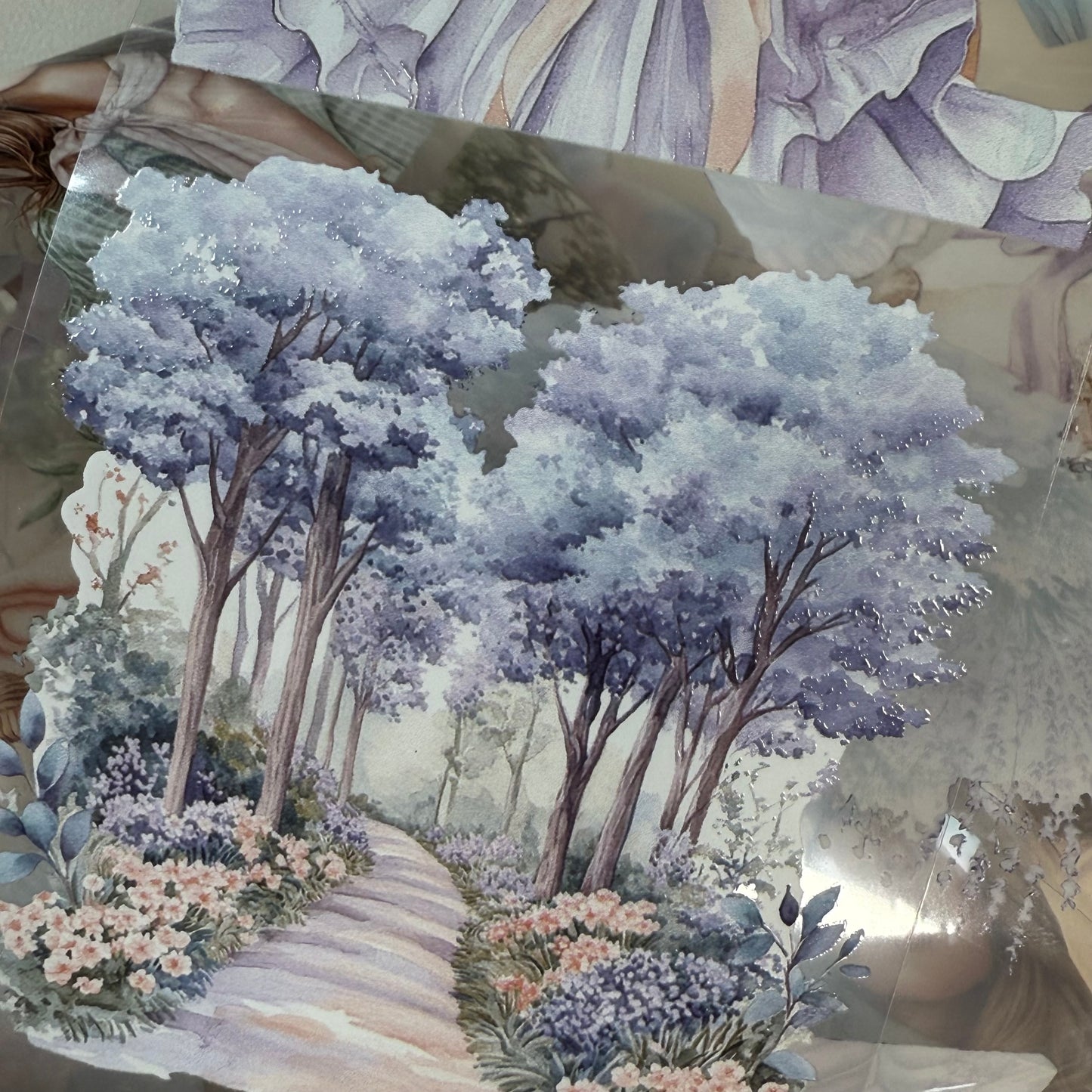 PET 3D raised Petal Haven and Breezy Blooms tape,one roll fashion, junk journal, scrapbooking,bullet journal, card making.