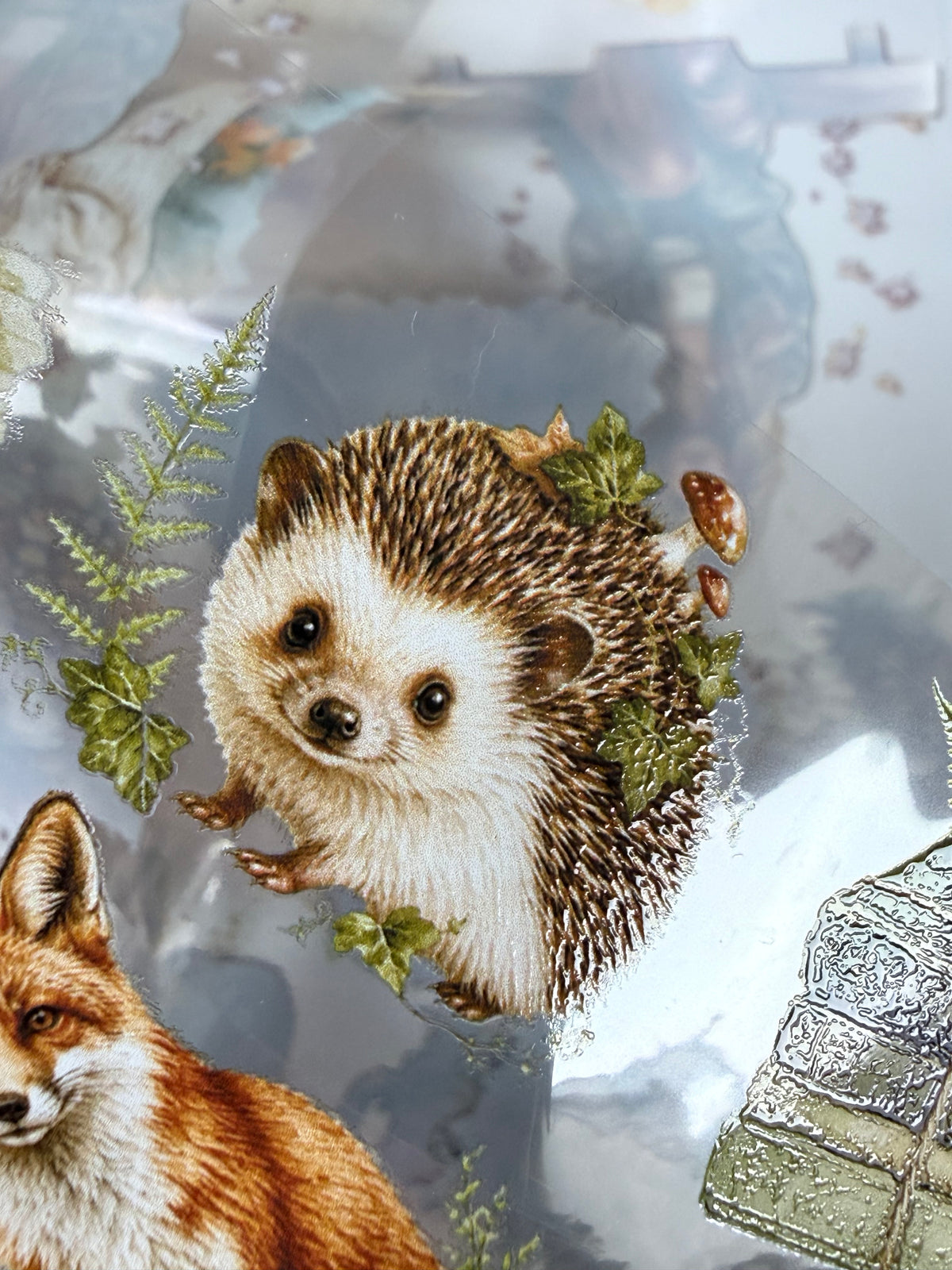 Autumn in forest PET 3D raised tape