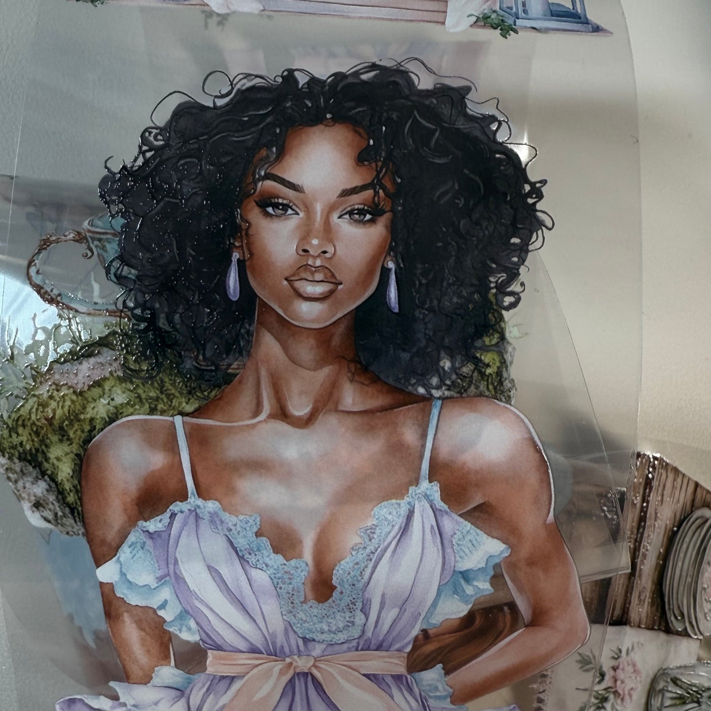 PET 3D raised Petal Haven and Breezy Blooms tape,one roll fashion, junk journal, scrapbooking,bullet journal, card making.