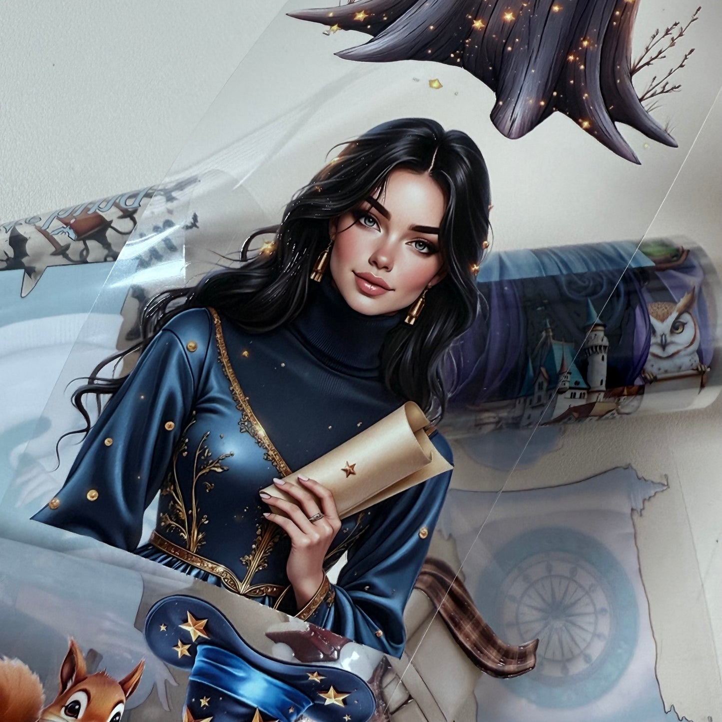 PET 3D raised Magical School and Ghost Halloween tape,one roll fashion, junk journal, scrapbooking,bullet journal, card making.