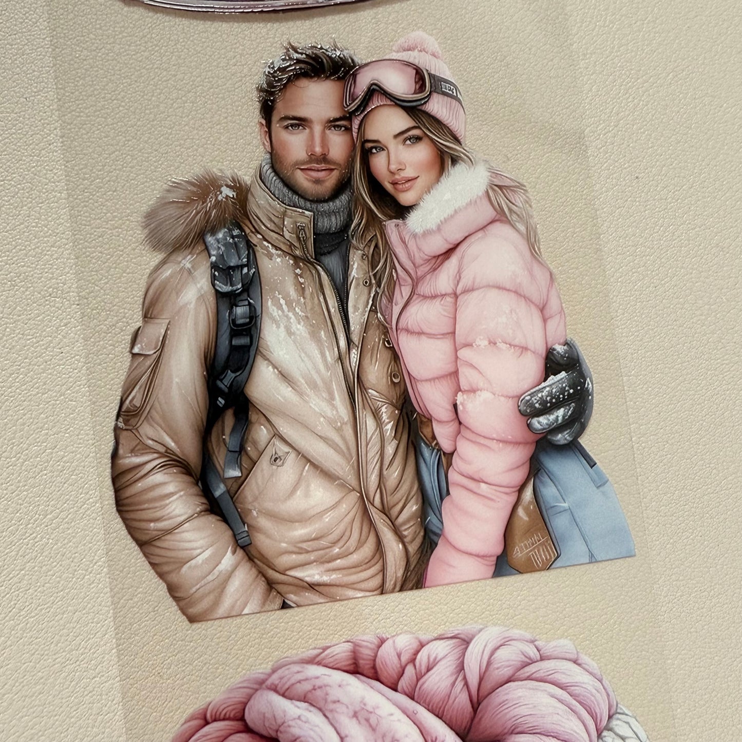 PET 3D raised Wild Love and Pink Winter Pastel tape,one roll fashion, junk journal, scrapbooking,bullet journal, card making.