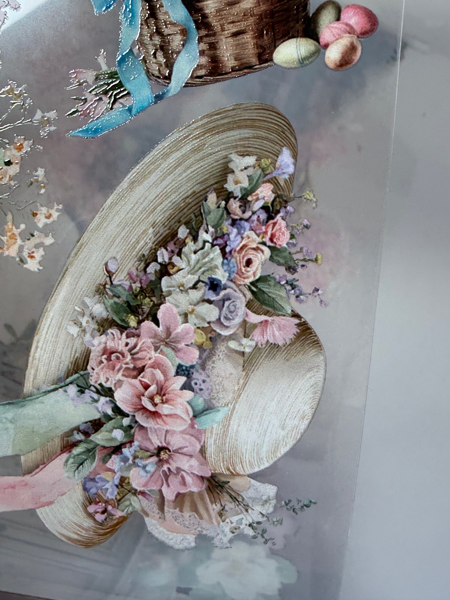 PET 3D raised Spring Landscape 5 tape,one roll fashion, junk journal, scrapbooking,bullet journal, card making.