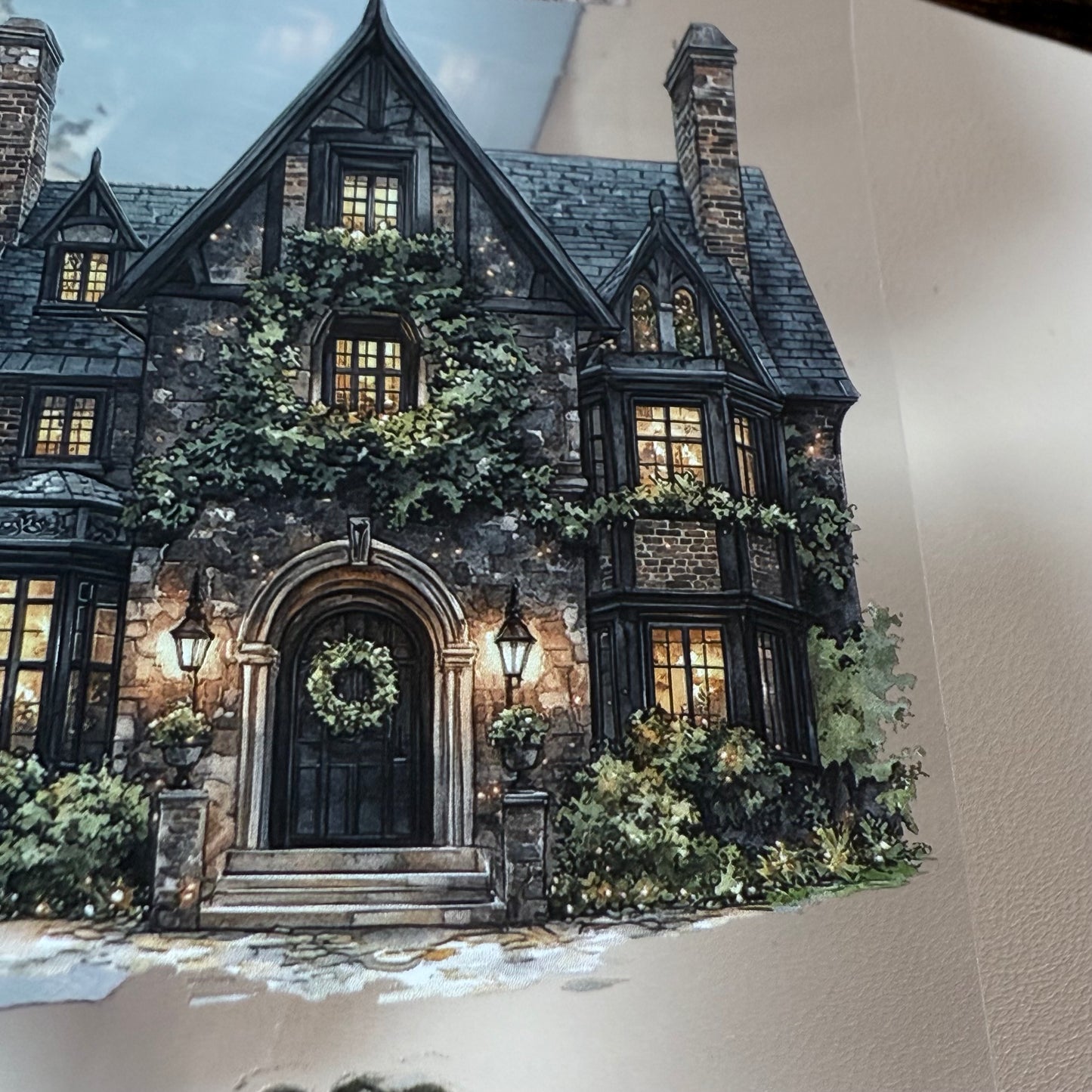 PET 3D raised Dark Academia Christmas and Winterwood Witch tape,one roll fashion, junk journal, scrapbooking,bullet journal, card making.