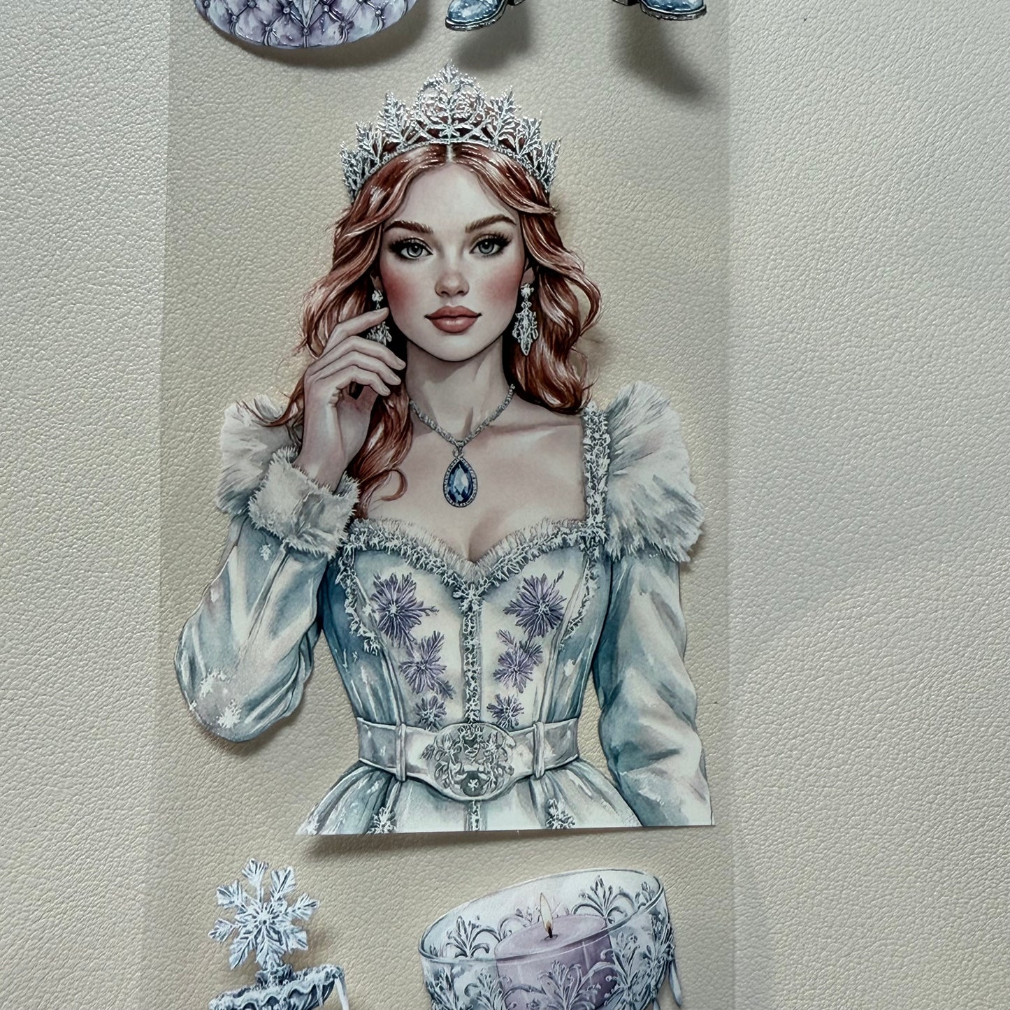 PET 3D raised Magical Apothecary in Winter and Winter Fairytale tape,one roll fashion, junk journal, scrapbooking,bullet journal, card making.