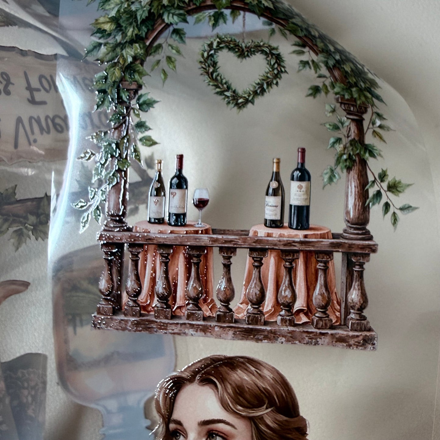 Kasbah Heart Bazaar and Tuscan Vineyard Promises PET 3D raised tape,one roll fashion, junk journal, scrapbooking,bullet journal, card making.