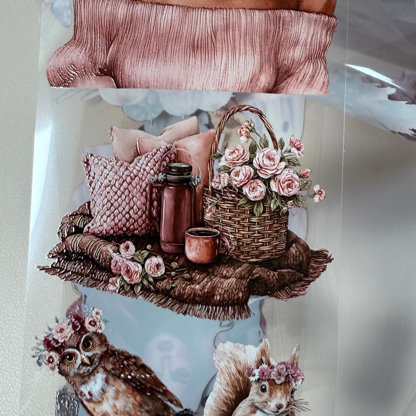 PET 3D raised Dead but Darling and Harvest Romance tape,one roll fashion, junk journal, scrapbooking,bullet journal, card making.
