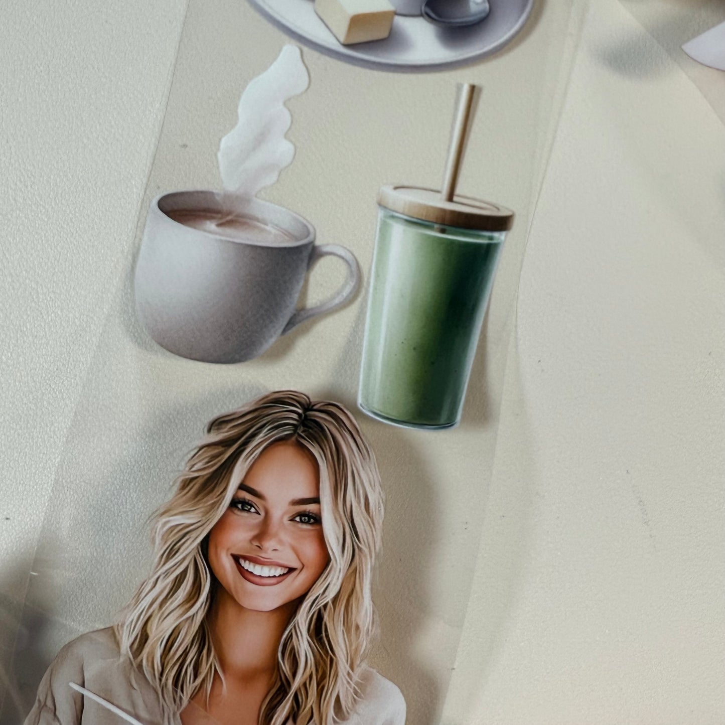 PET 3D raised Slow Mornings and Celebrate tape,one roll fashion, junk journal, scrapbooking,bullet journal, card making.