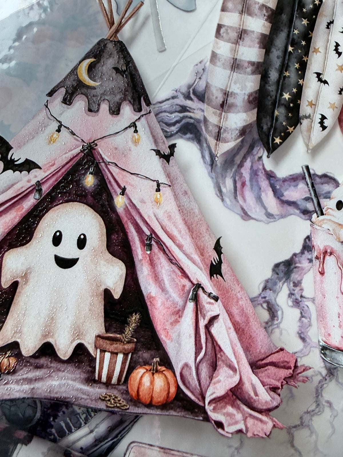 Halloween Landscape PET 3D raised tape.