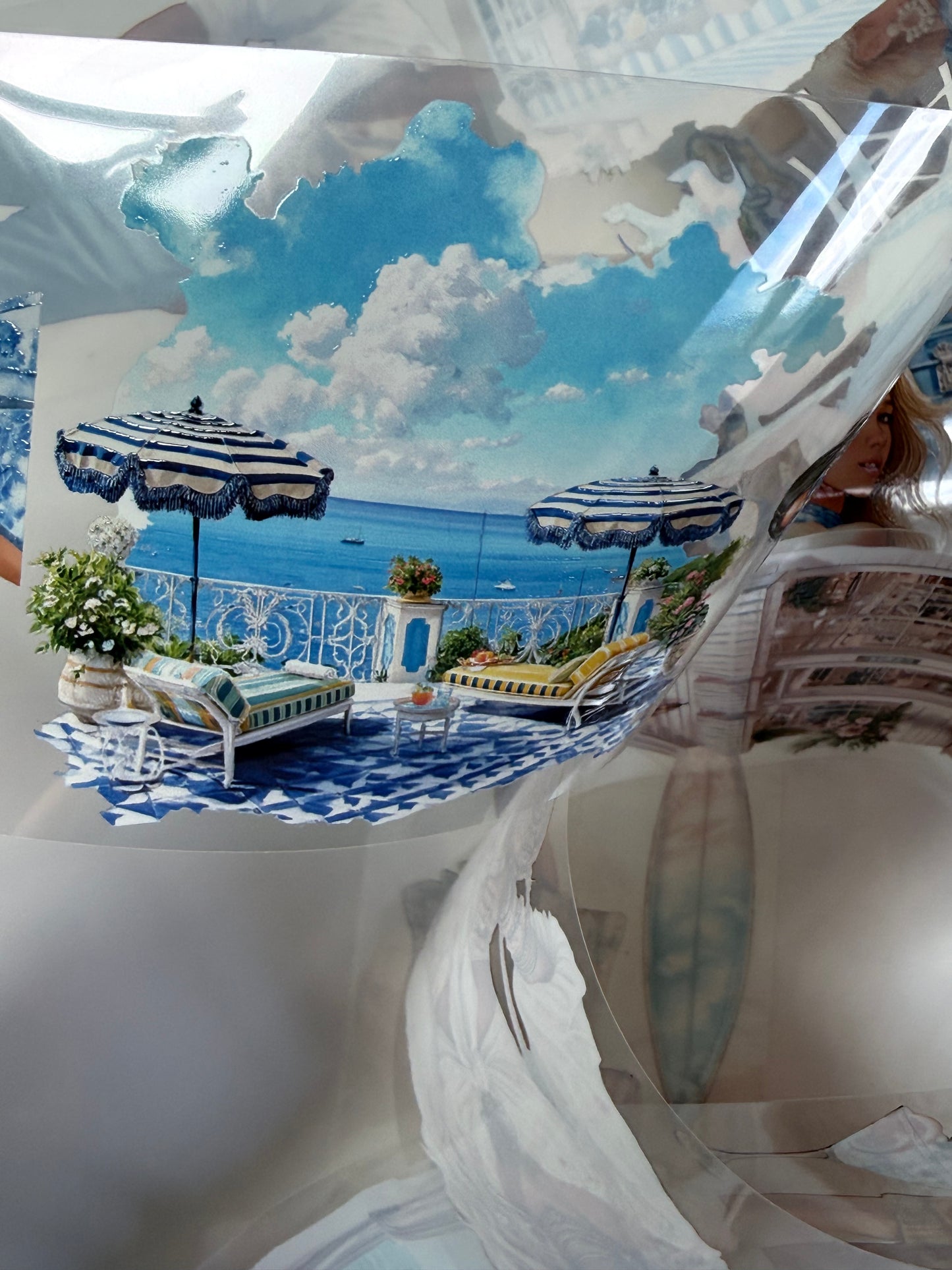 Amalfi Coast and Western Beach PET 3D raised tape
