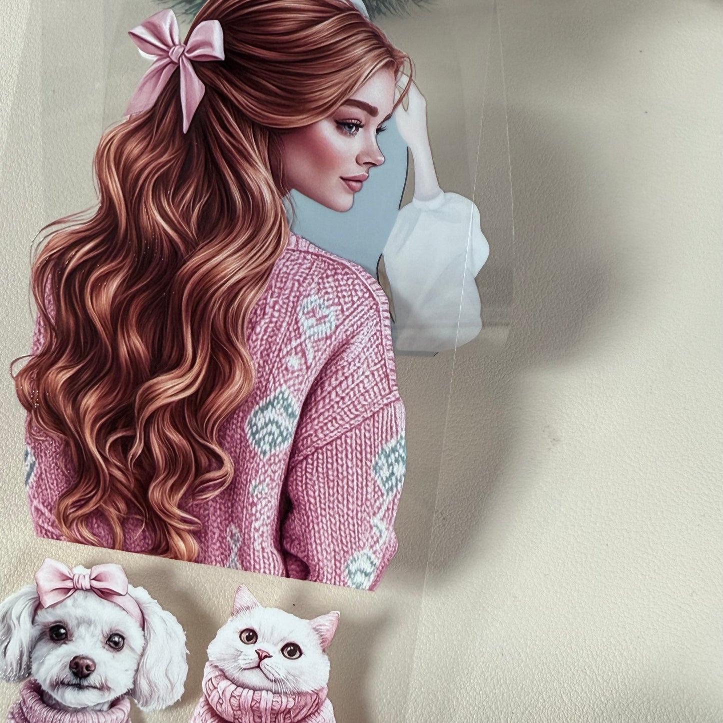 PET 3D raised Noir Noel Luxe and Pinkmas tape,one roll fashion, junk journal, scrapbooking,bullet journal, card making.