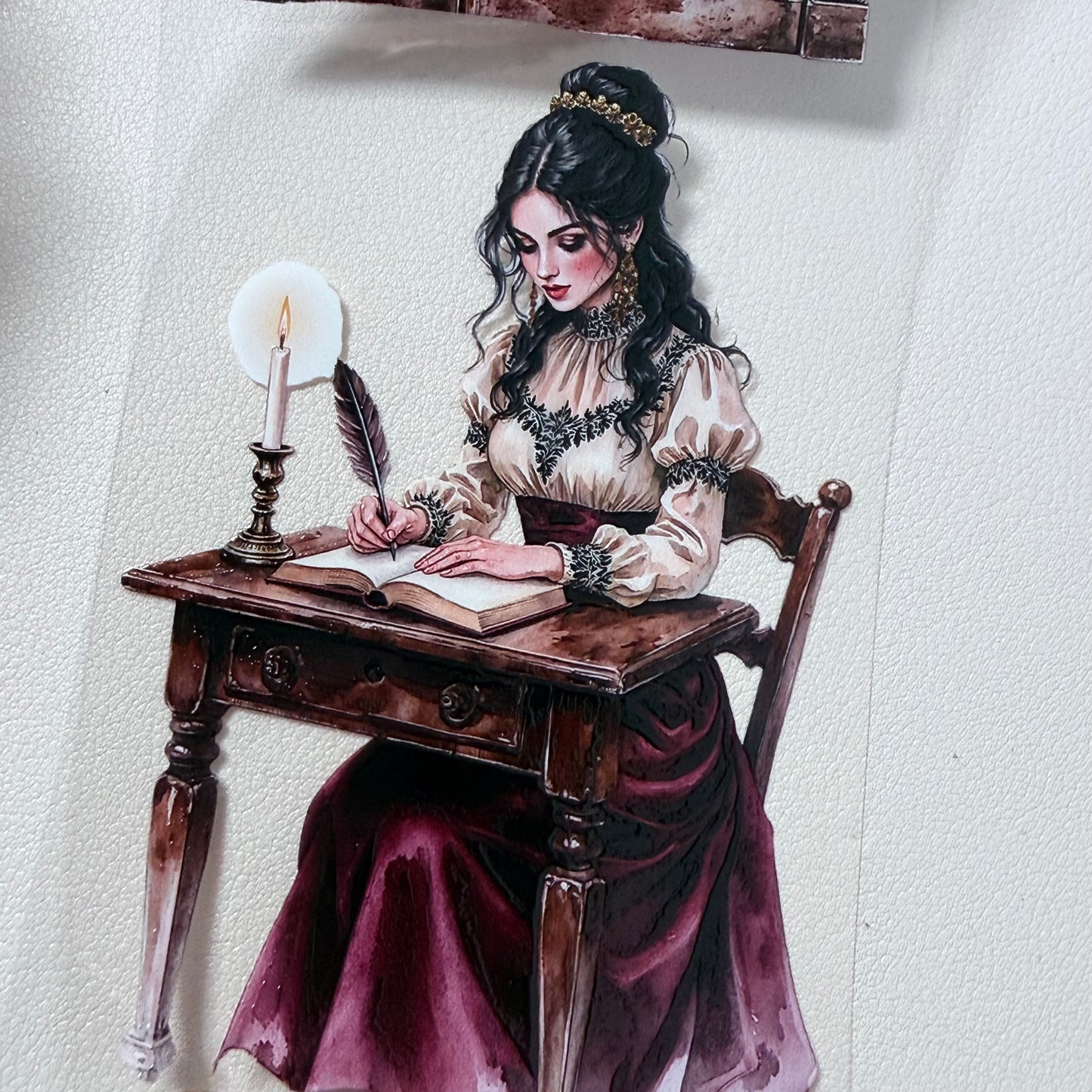 Elves of the Silent Orchard and  Dark Academia Valentine PET 3D raised tape,one roll fashion, junk journal, scrapbooking,bullet journal, card making.