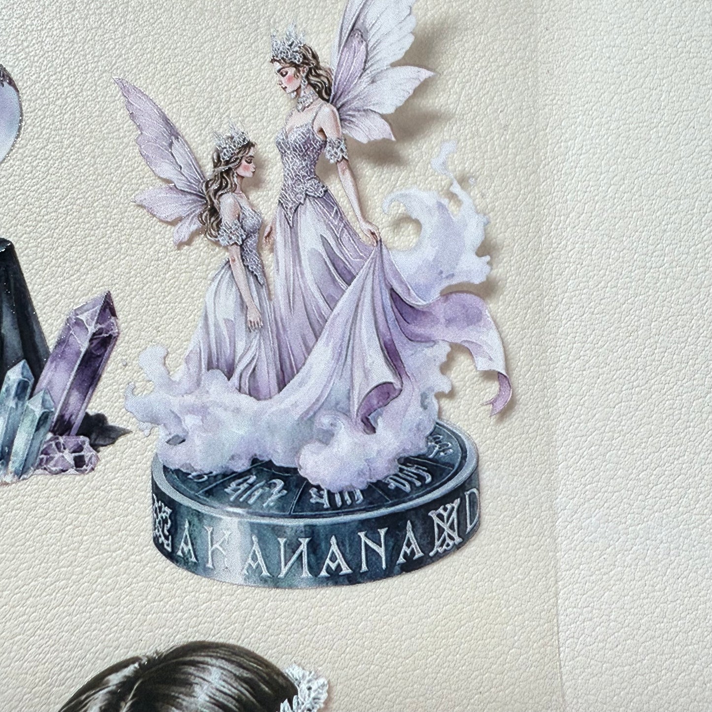 PET 3D raised Winter Oracle and Pastel Christmas tape,one roll fashion, junk journal, scrapbooking,bullet journal, card making.