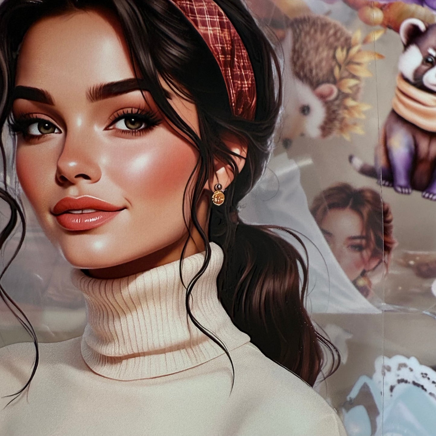 PET 3D raised Fall Leaves and Autumn Harvest tape,one roll fashion, junk journal, scrapbooking,bullet journal, card making.