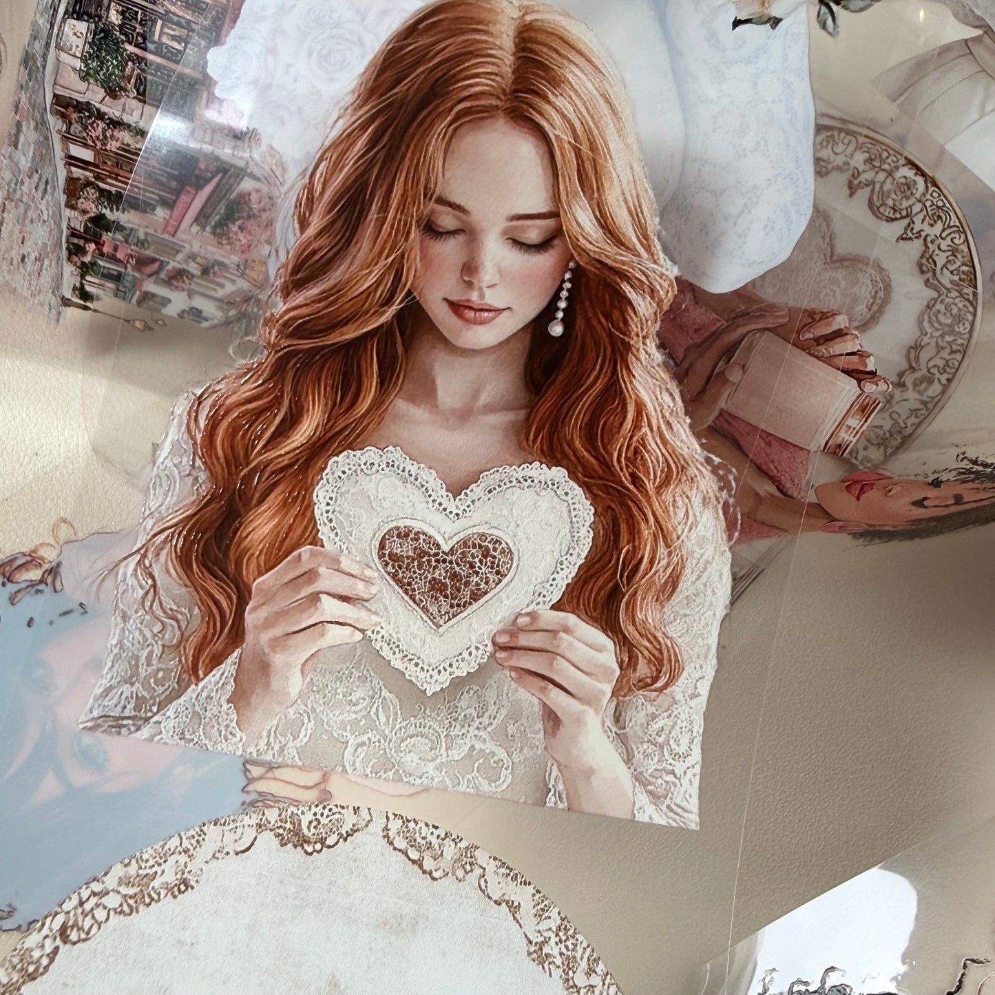 Love letters and Love is in the air PET 3D raised tape,one roll fashion, junk journal, scrapbooking,bullet journal, card making.
