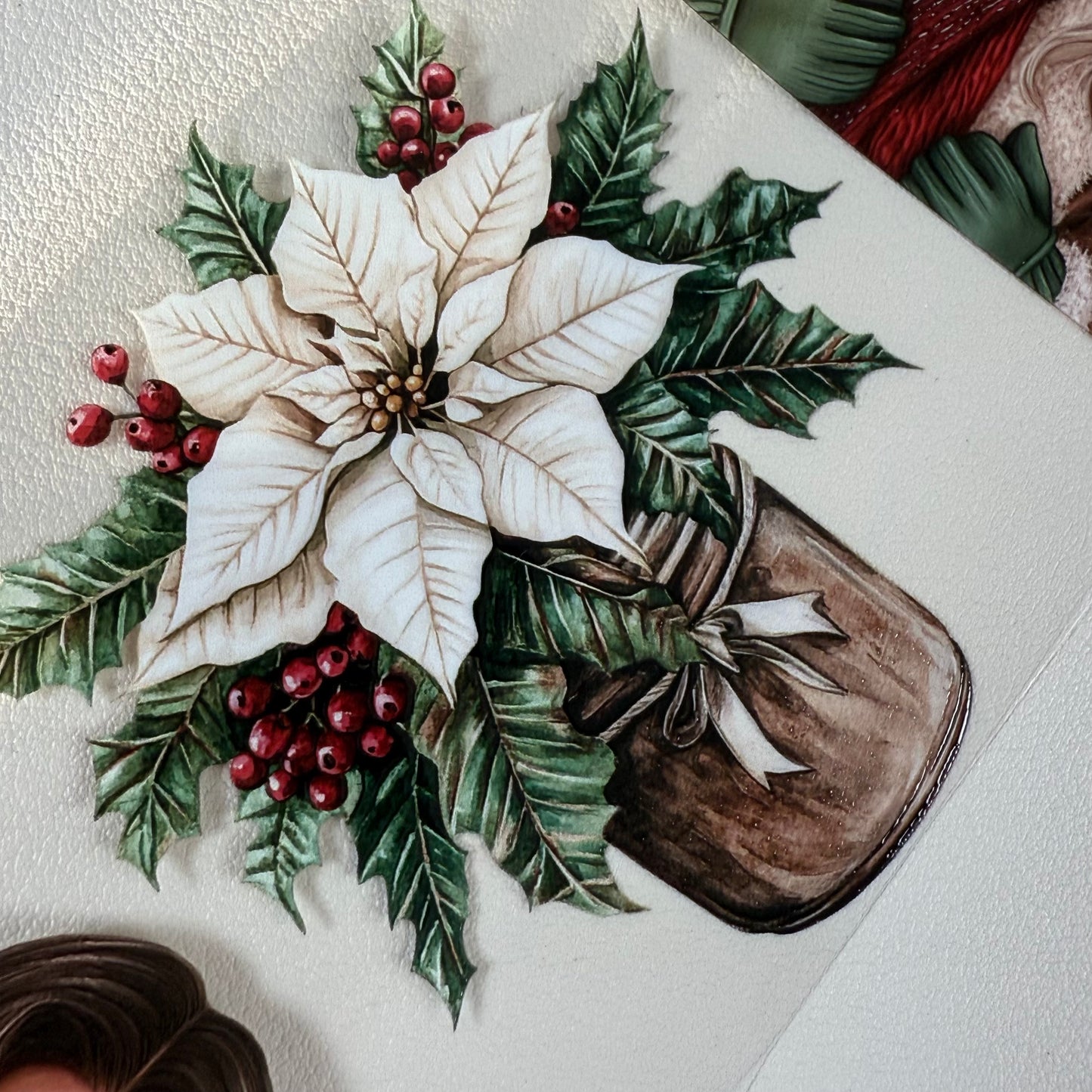 PET 3D raised Rustic Noel and Winter Wonderlandtape,one roll fashion, junk journal, scrapbooking,bullet journal, card making.