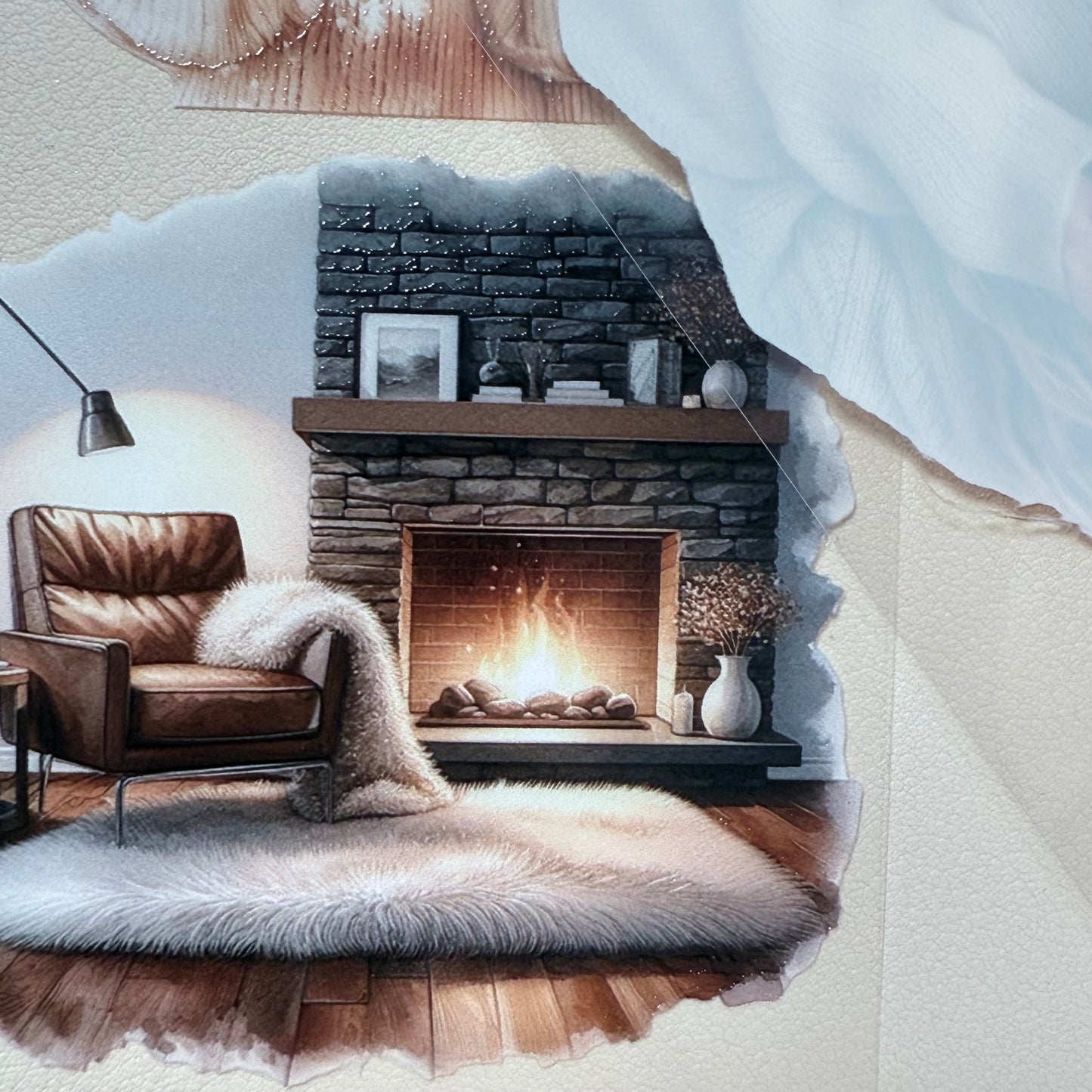 PET 3D raised Iceland  and Cocoa Days tape,one roll fashion, junk journal, scrapbooking,bullet journal, card making.