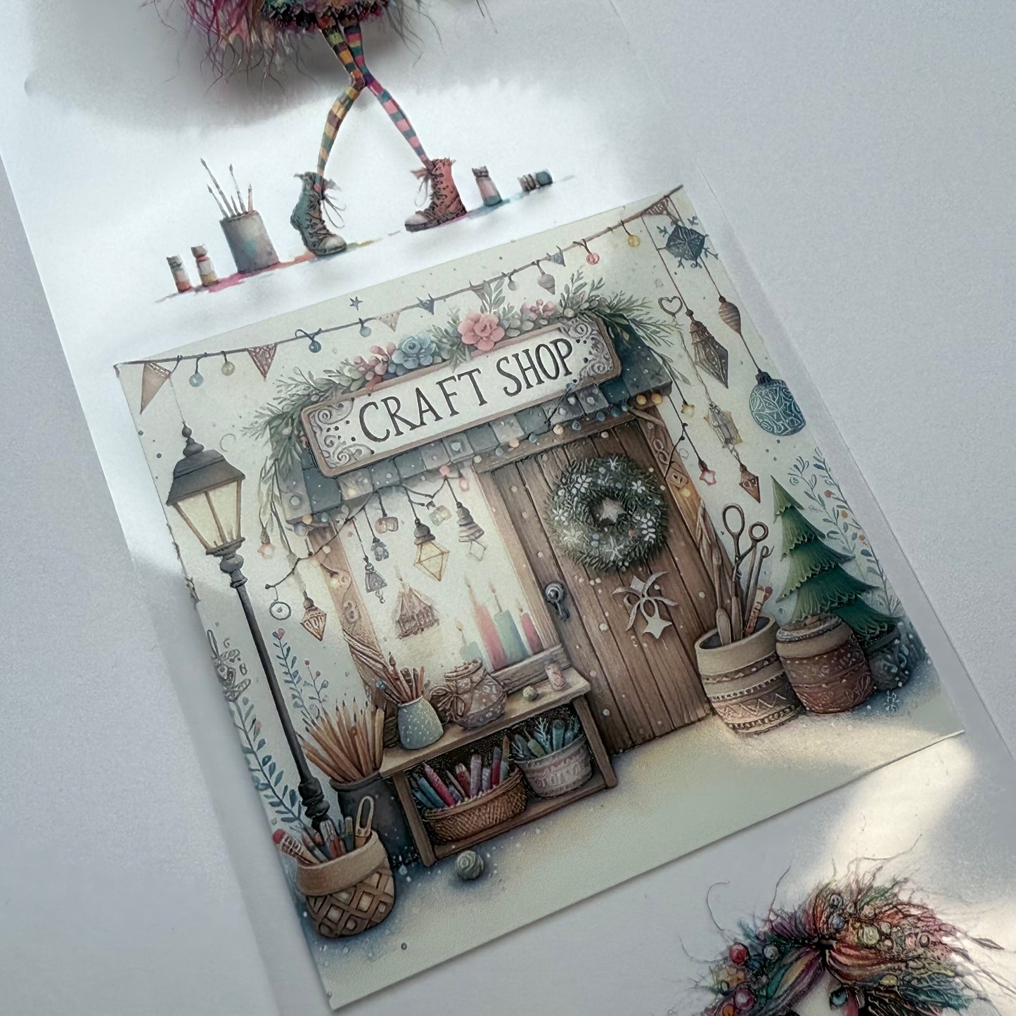 PET 3D raised Quirky Artist and Sewing tape,one roll fashion, junk journal, scrapbooking,bullet journal, card making.