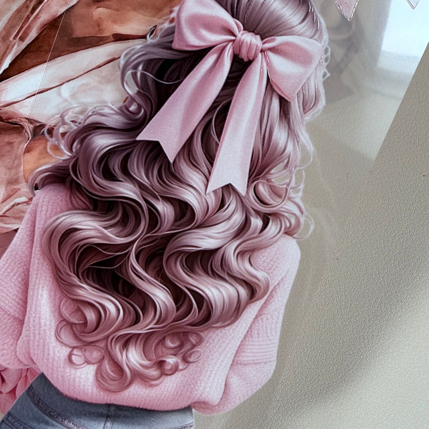 PET Self Care Aesthetic and Pinterest Pink vibe 3D raised tape,one roll fashion, junk journal, scrapbooking,bullet journal, card making.