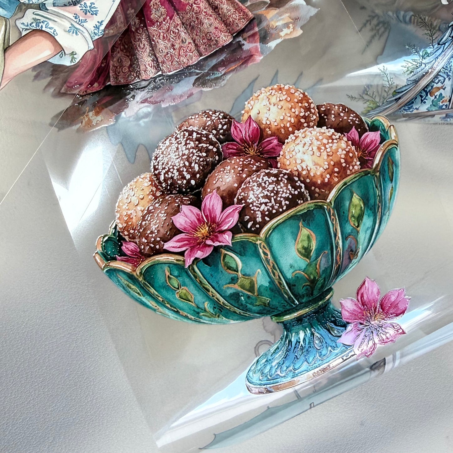 Emberglade Bloom and Monsoon Courtyard Letters PET 3D raised tape,one roll fashion, junk journal, scrapbooking,bullet journal, card making.