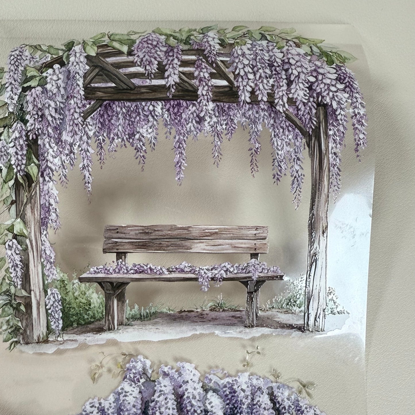 PET 3D raised Spring-Winter Landscape tape,one roll fashion, junk journal, scrapbooking,bullet journal, card making.