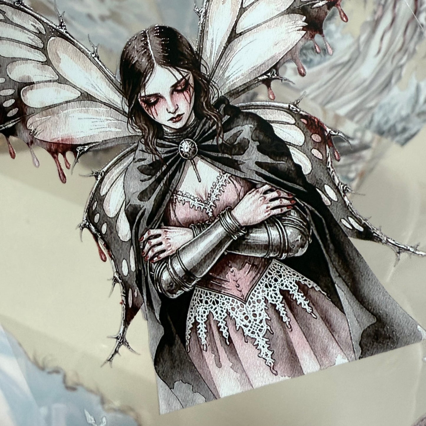 PET Cafe Terrace Dreams and Frostthorn Gothic Fairies 3D raised tape,one roll fashion, junk journal, scrapbooking,bullet journal, card making.