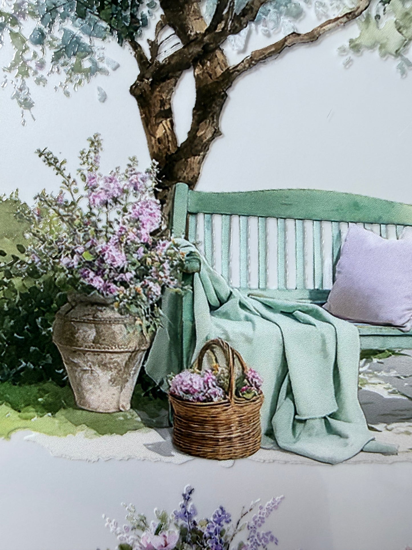 PET 3D raised Spring Landscape 8 tape,one roll fashion, junk journal, scrapbooking,bullet journal, card making.