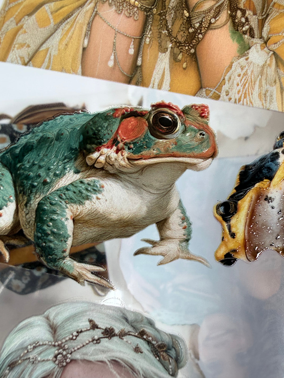 Bohemian Frog Princess and Travelers Journal PET 3D raised tape