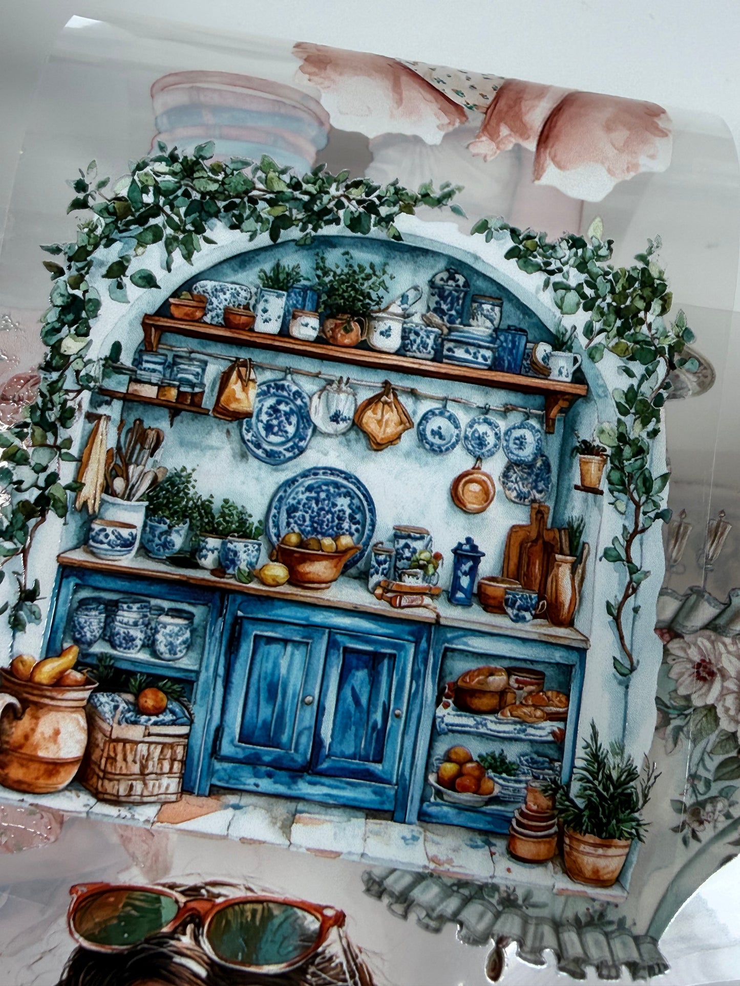 Mediterranean and Vintage tea party PET 3D raised tape
