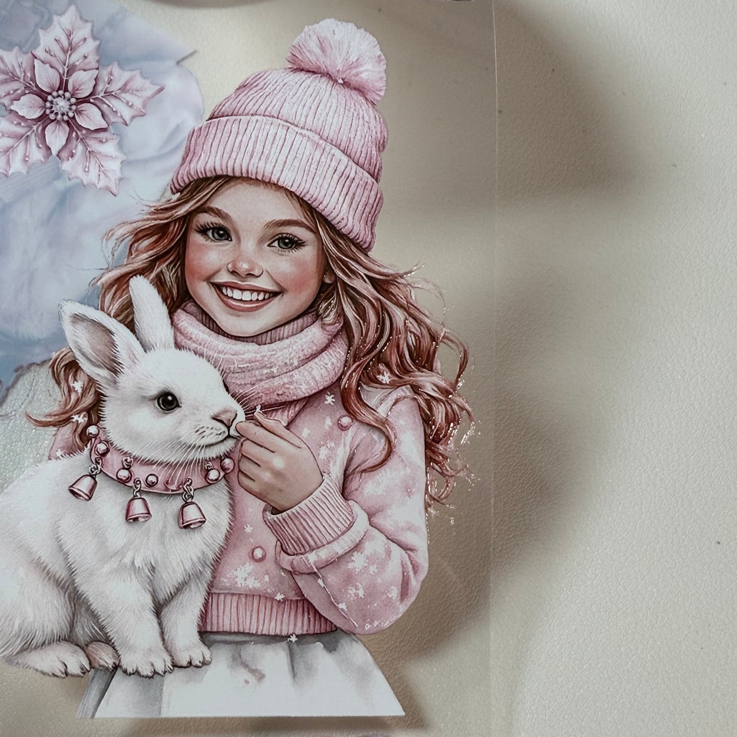 PET 3D raised Winter In The Country and in Wonderland tape,one roll fashion, junk journal, scrapbooking,bullet journal, card making.