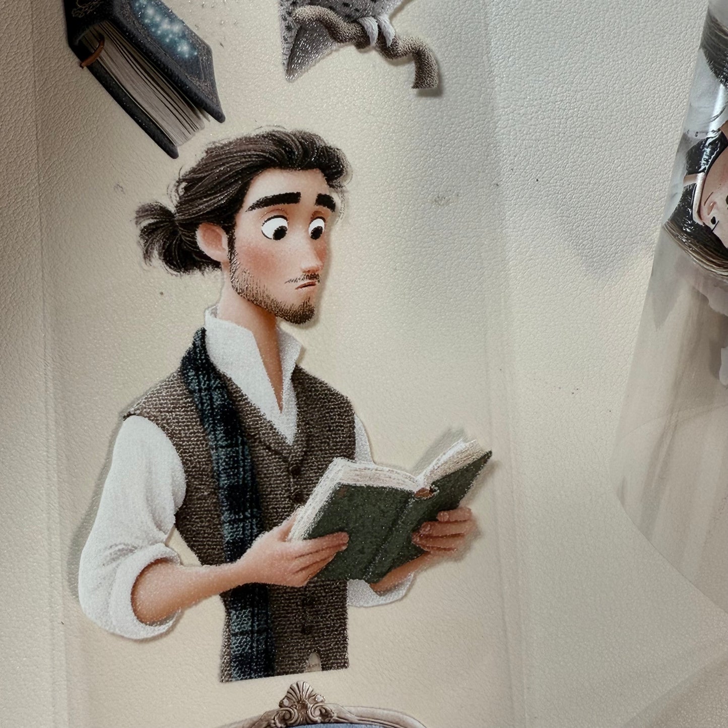 PET 3D raised Whimsical Fluffy Planner and Magic Academia tape,one roll fashion, junk journal, scrapbooking,bullet journal, card making.