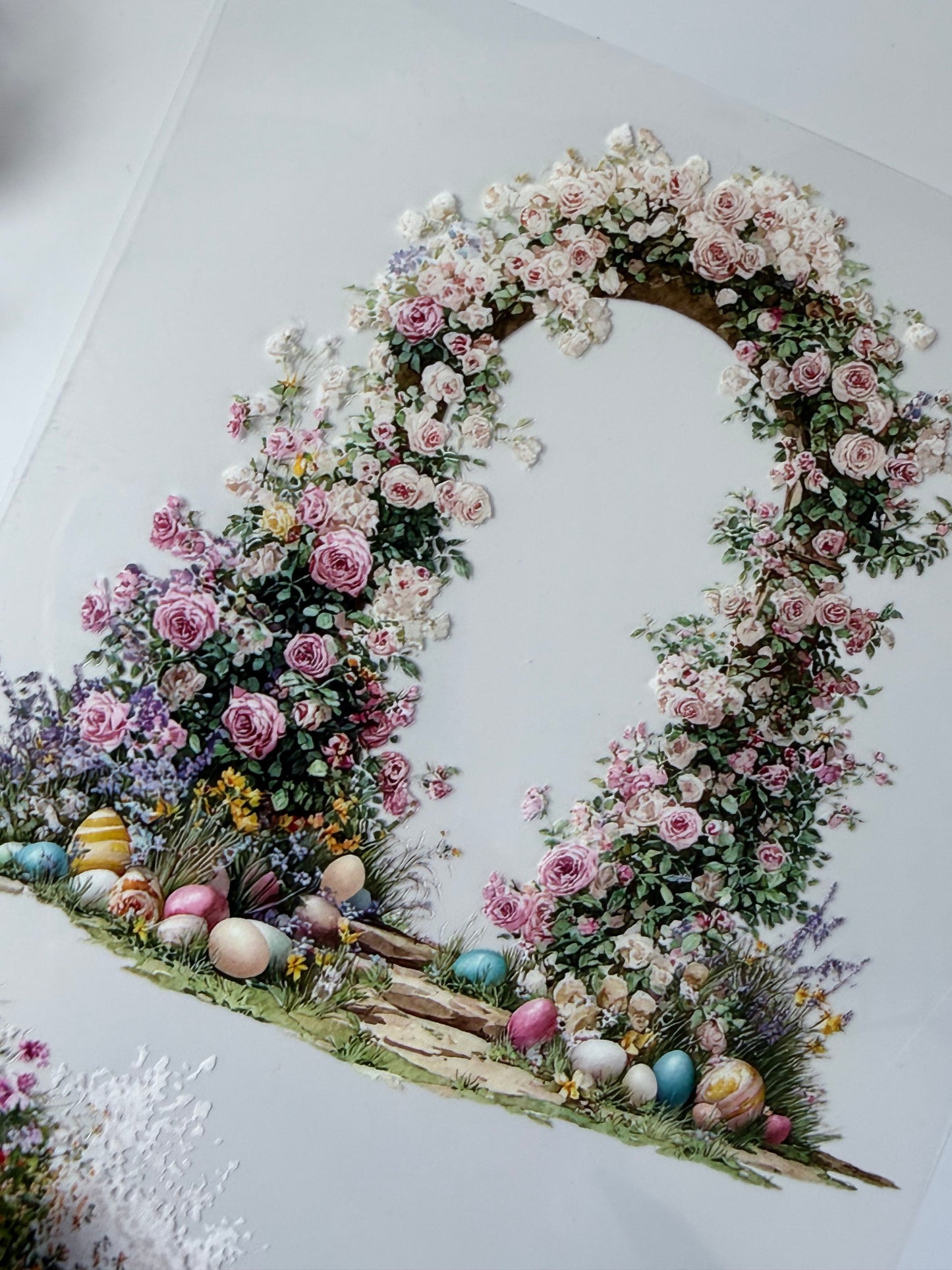 PET 3D raised Spring Landscape 5 tape,one roll fashion, junk journal, scrapbooking,bullet journal, card making.