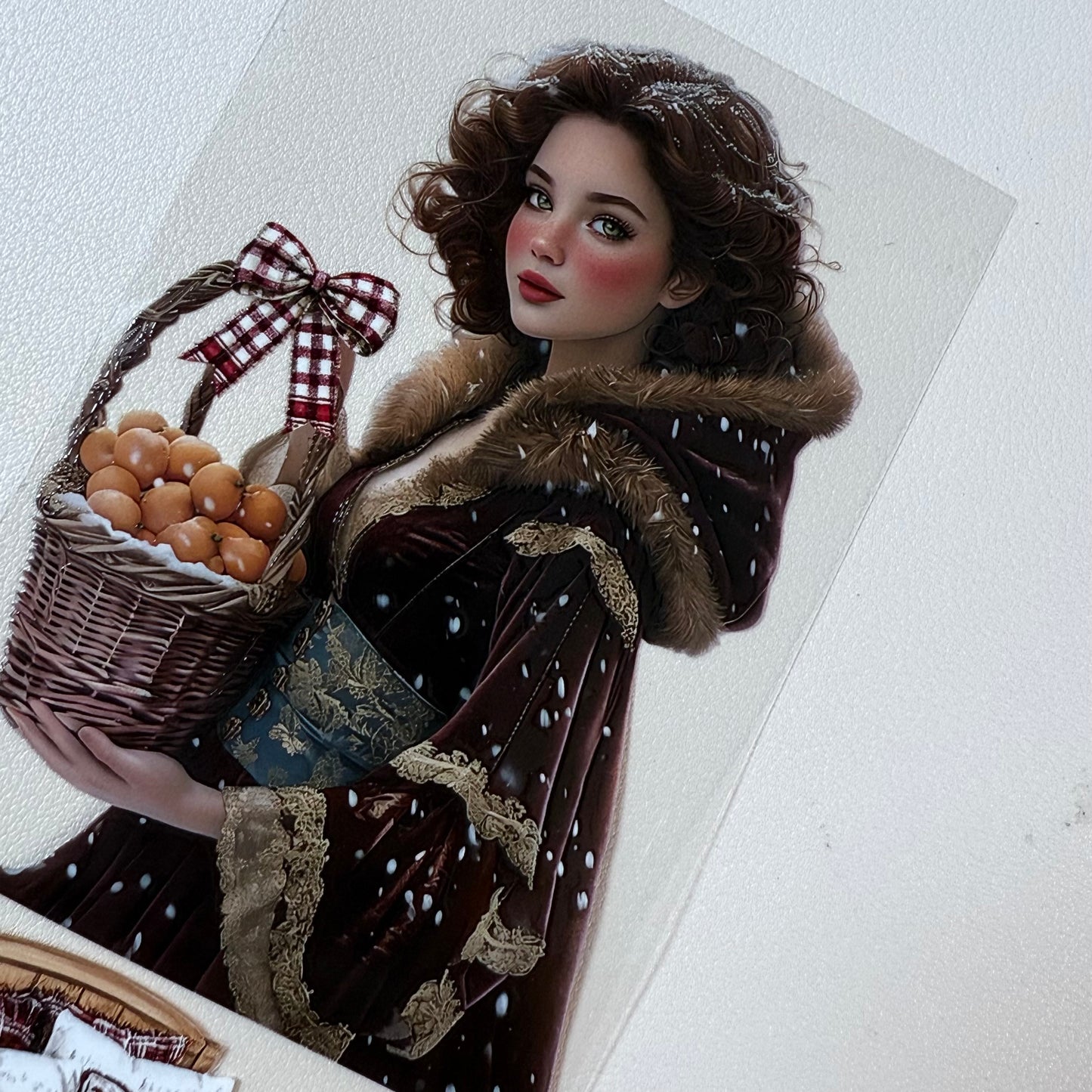 PET 3D raised Winter mood tape,one roll fashion, junk journal, scrapbooking,bullet journal, card making.