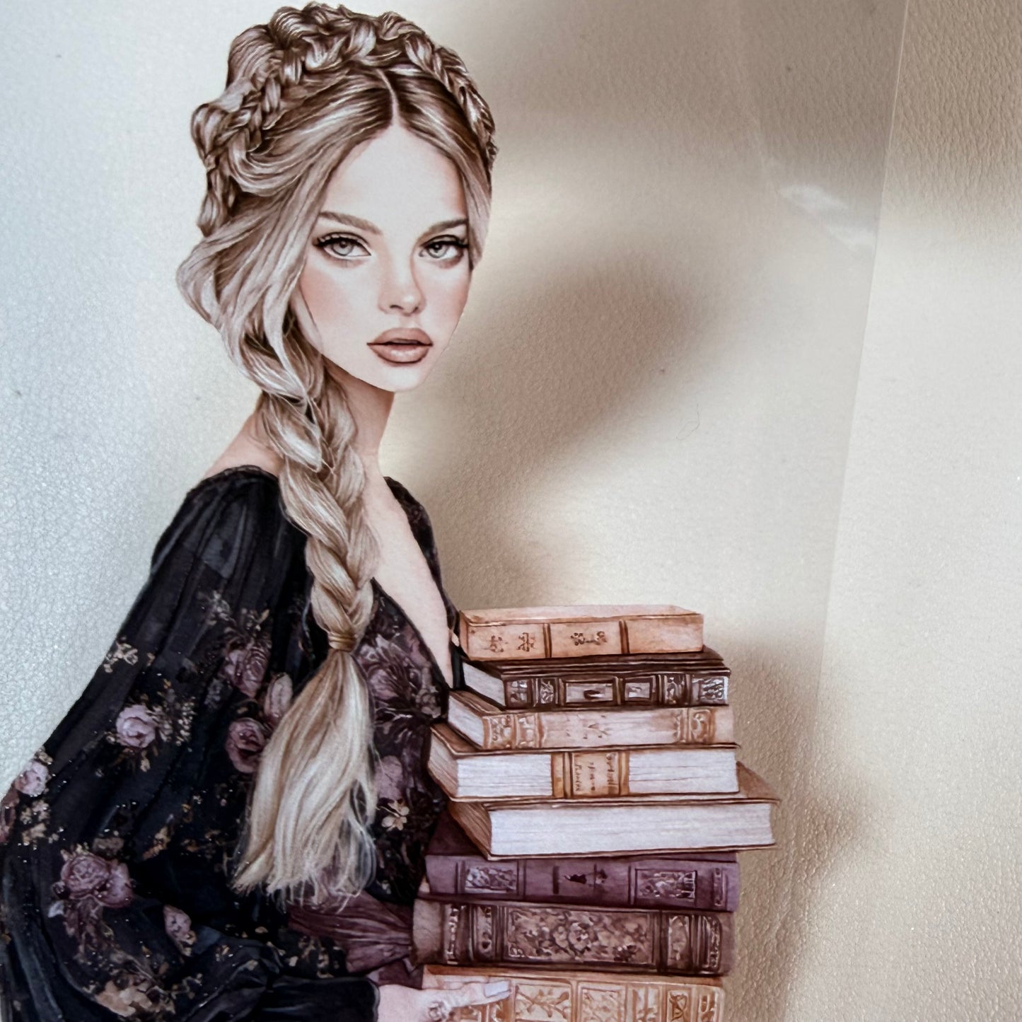 Haunted Bookstore and Lilac Library PET 3D raised tape,one roll fashion, junk journal, scrapbooking,bullet journal, card making.