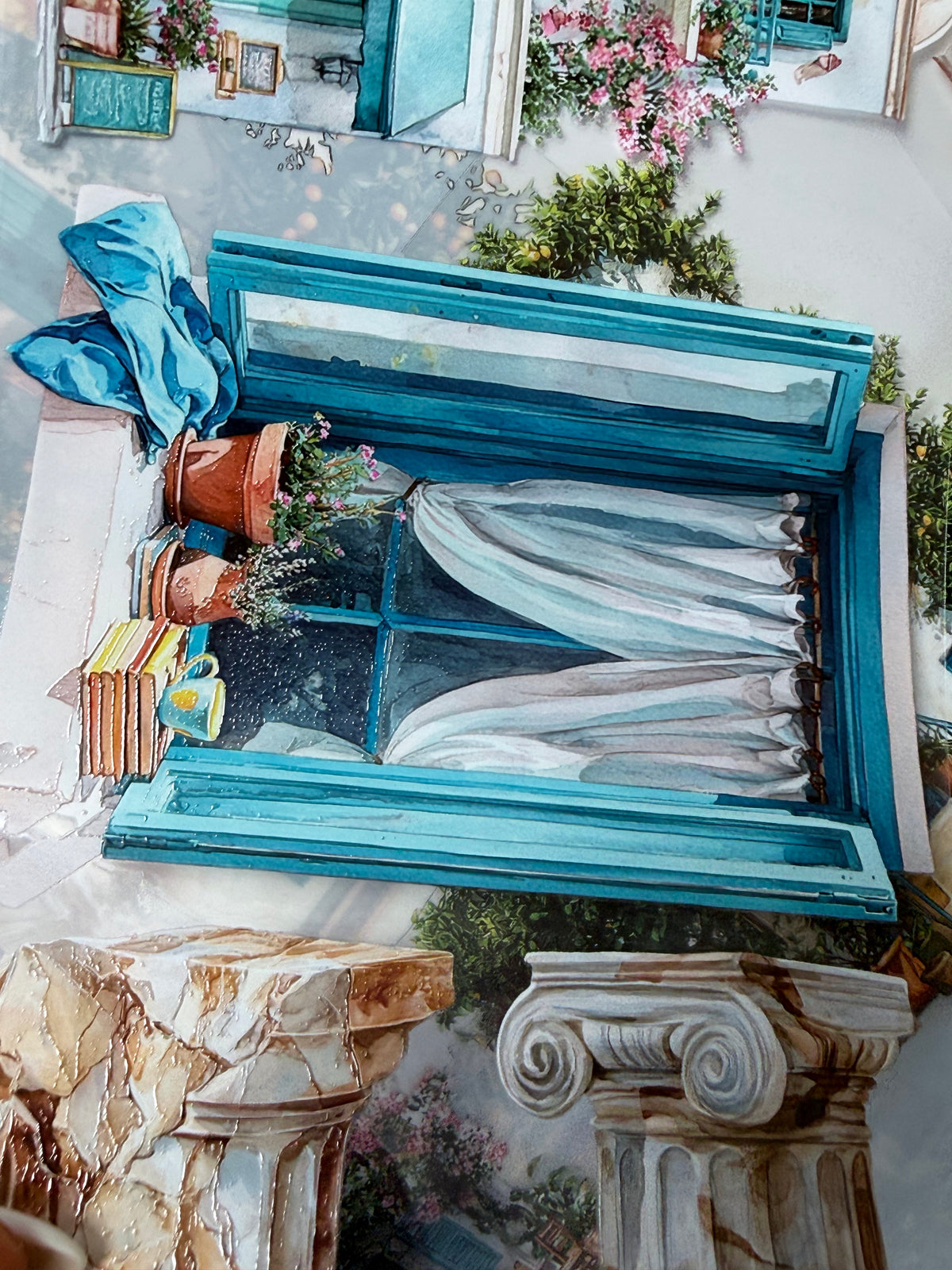 PET 3D raised Greece Landscape tape