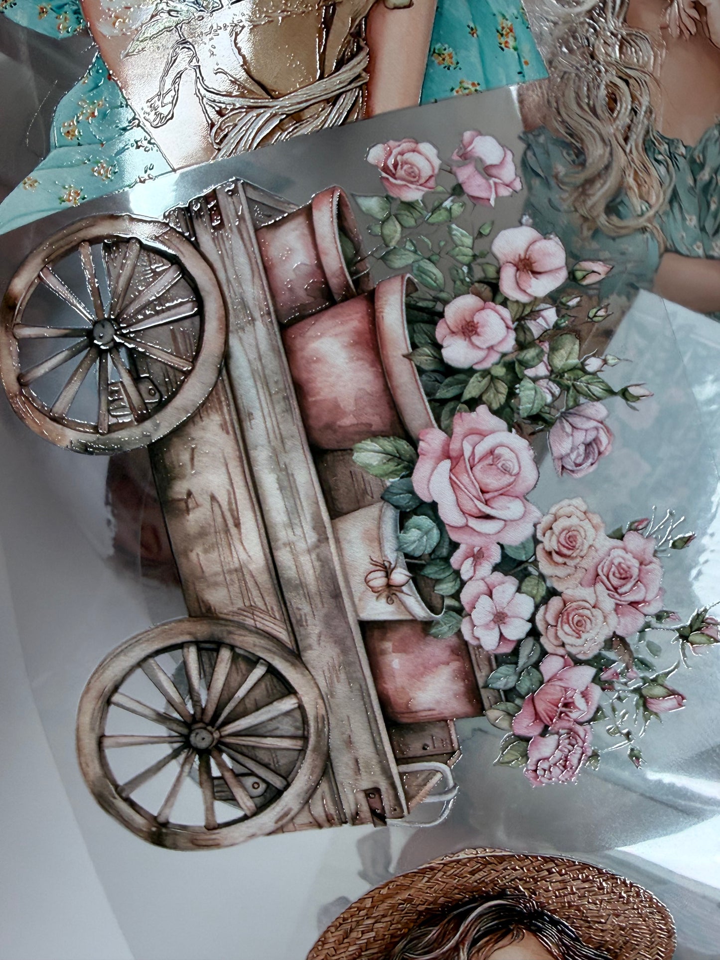 Rose garden and Summer blossoms PET 3D raised tape