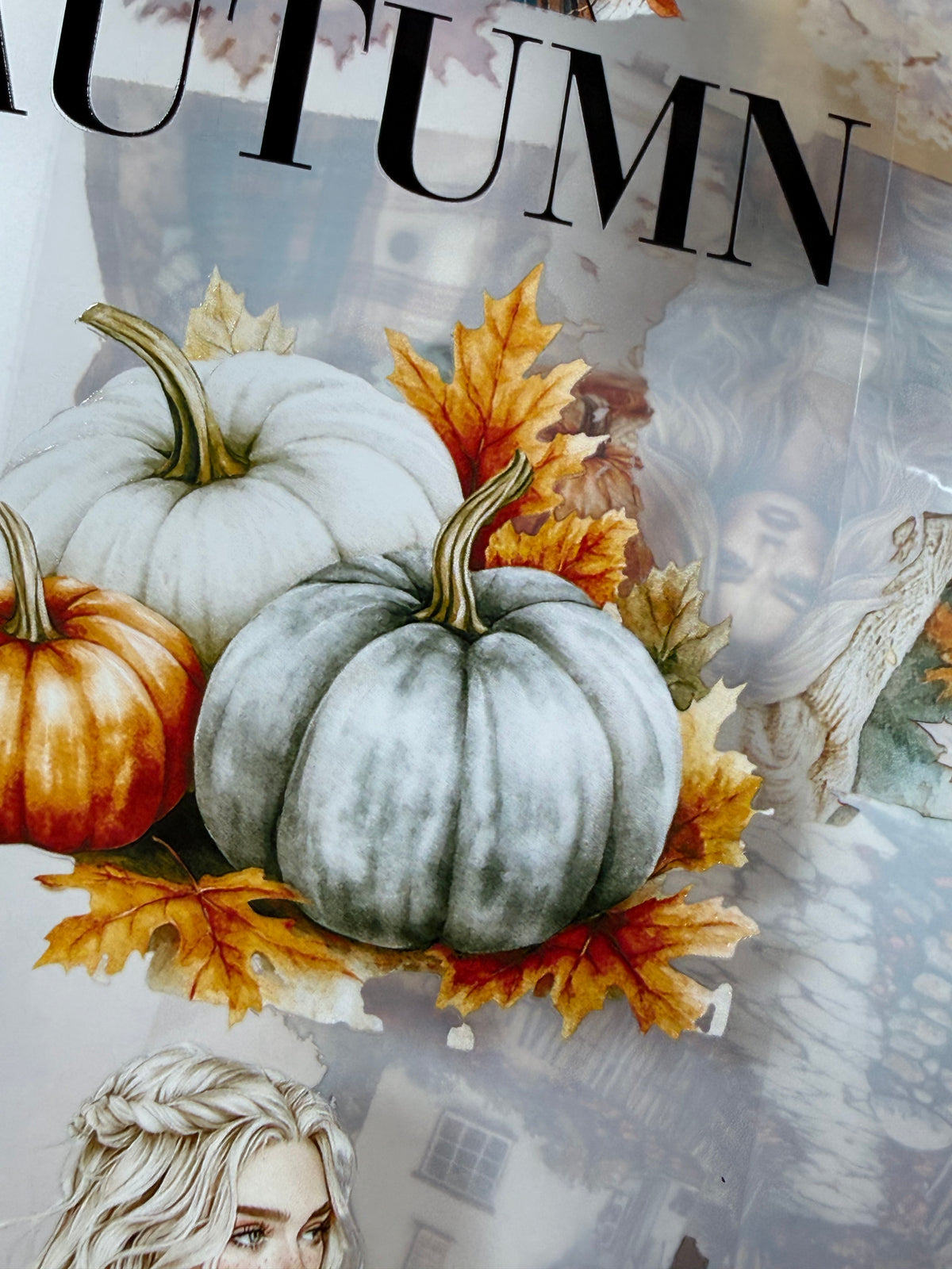 Autumn in forest PET 3D raised tape